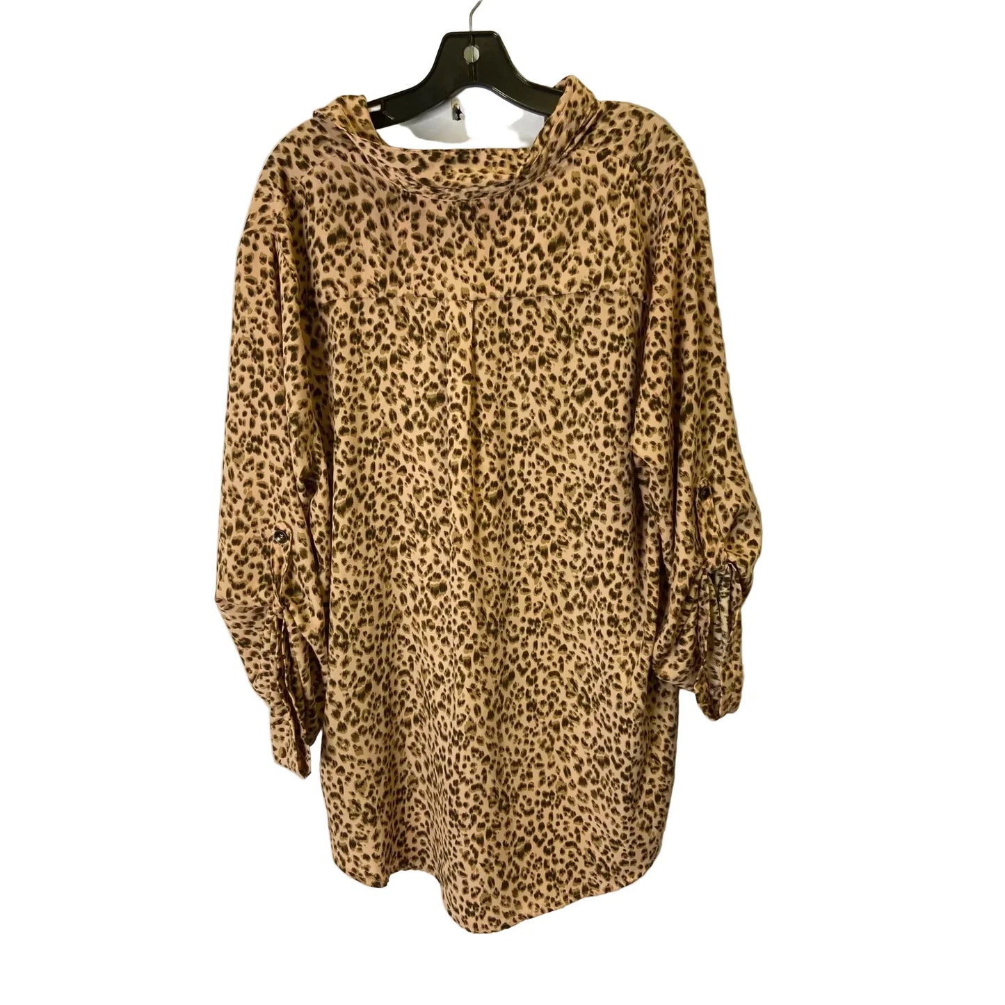 Blouse Long Sleeve By Umgee In Animal Print, Size: 1x
