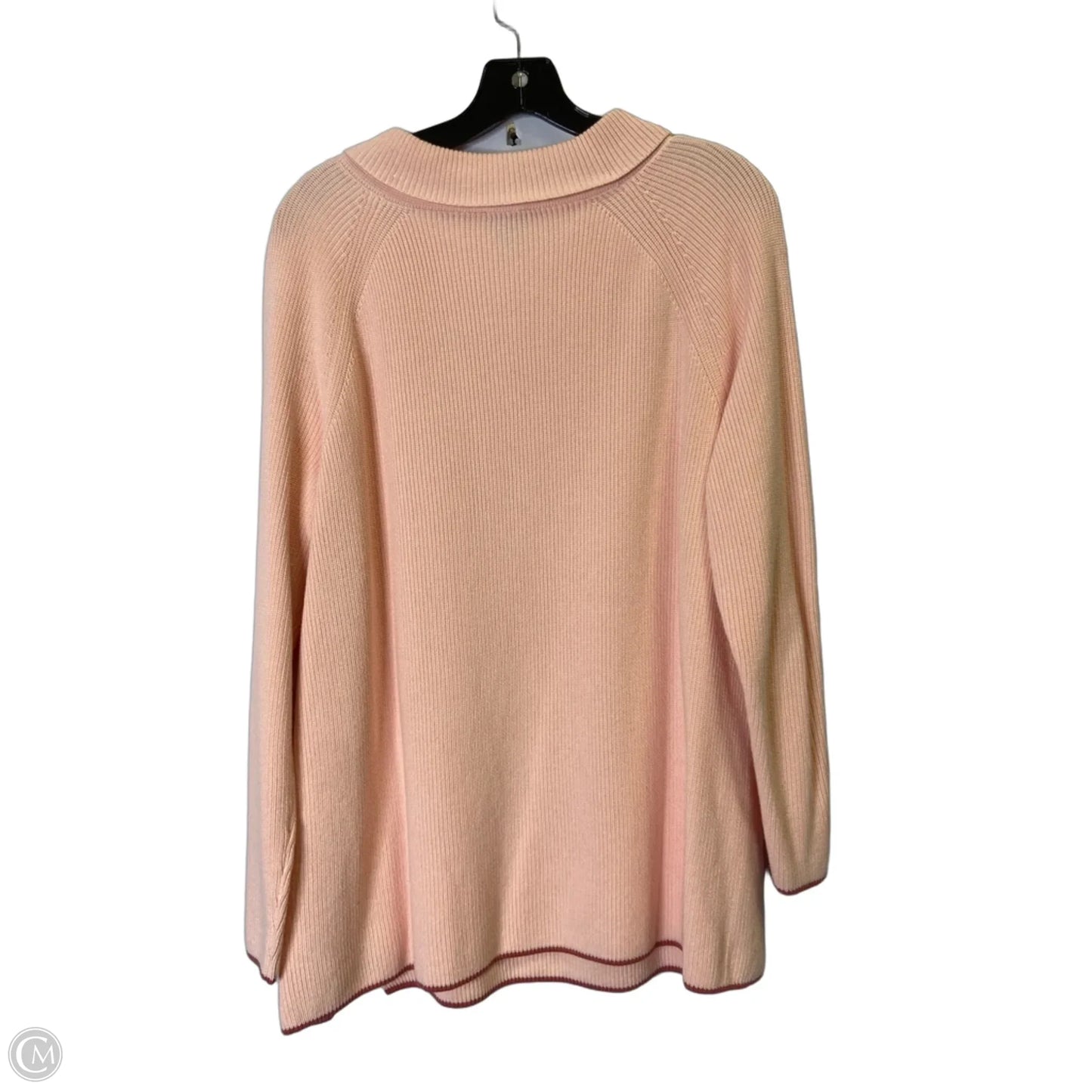 Sweater By Talbots In Pink, Size: 1x