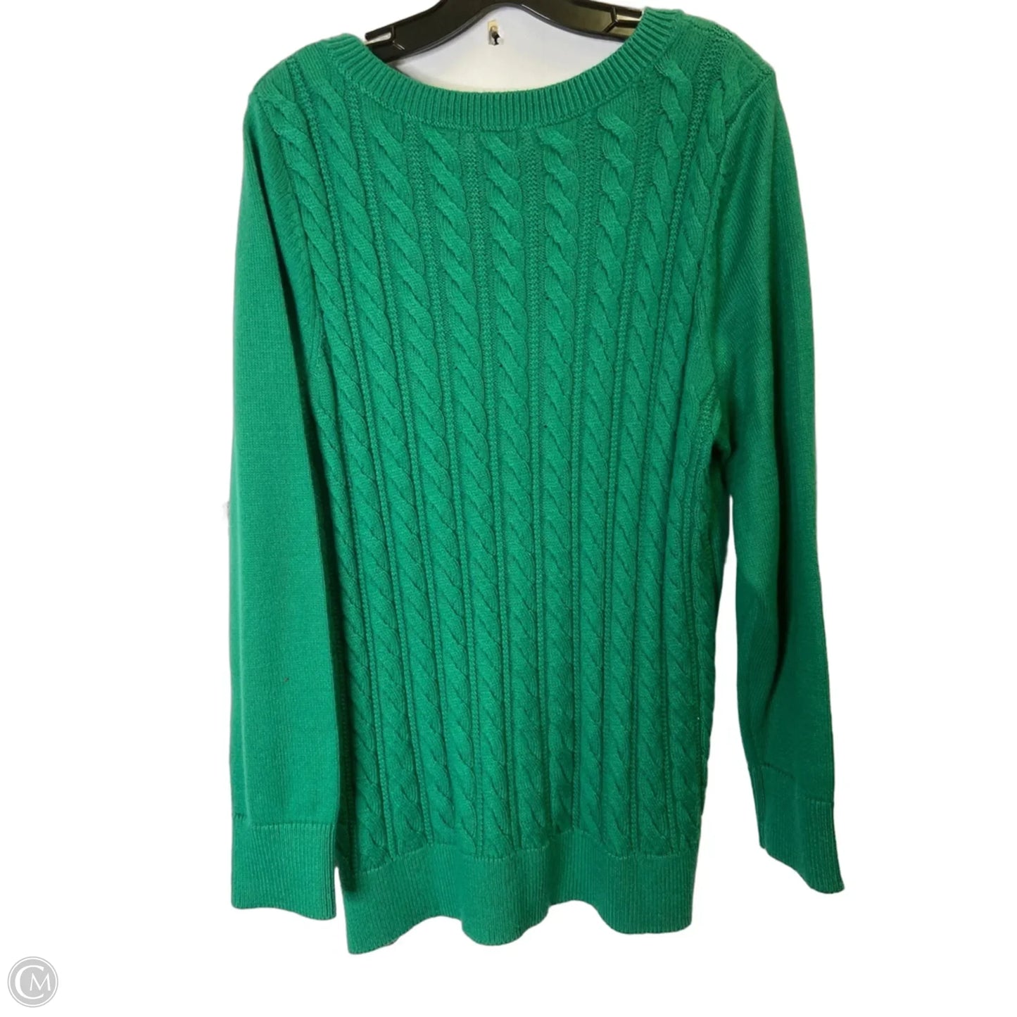 Sweater By Talbots In Green, Size: 1x