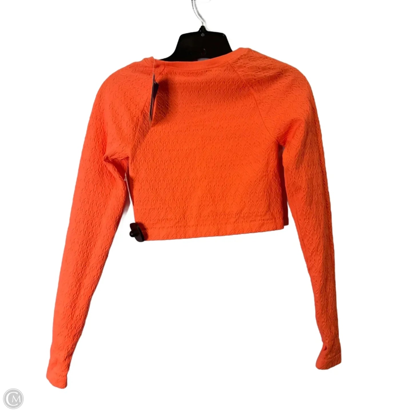 Athletic Top Long Sleeve Crewneck By Joy Lab In Orange, Size: M