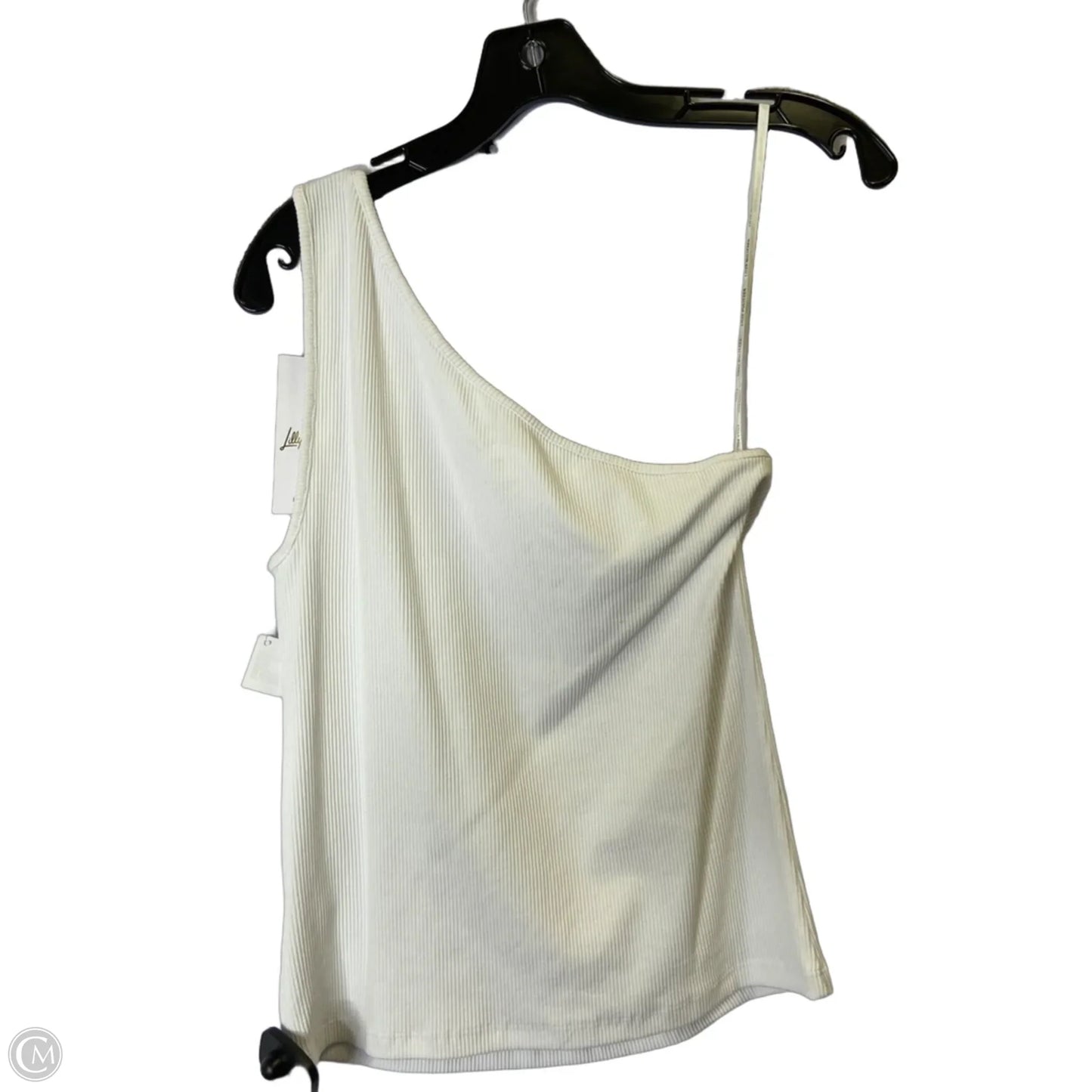 Top Sleeveless By Cmb In White, Size: M