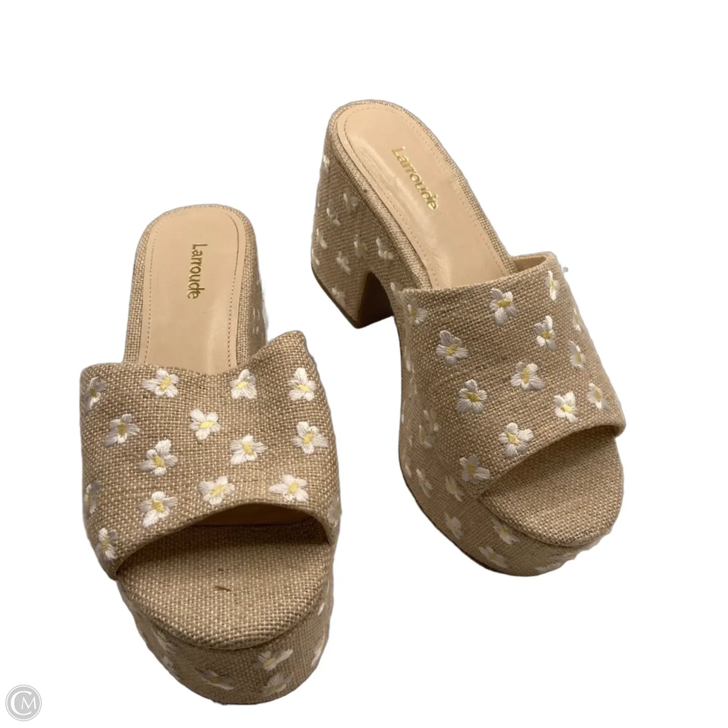Shoes Heels Block By Clothes Mentor In Cream, Size: 5