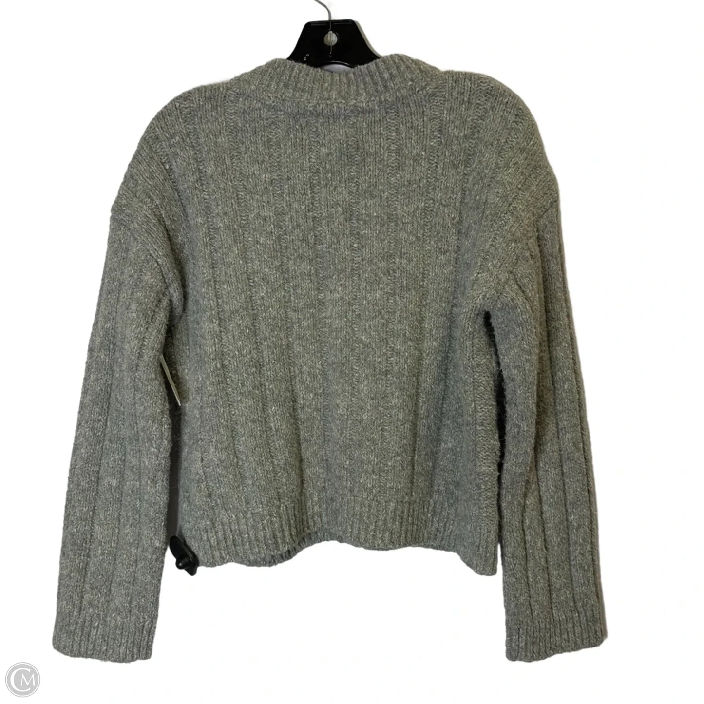 Sweater Cardigan By Lucky Brand In Grey, Size: M