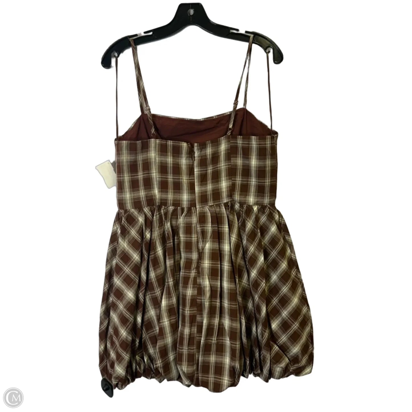 Dress Casual Short By Pink Lily In Brown, Size: L