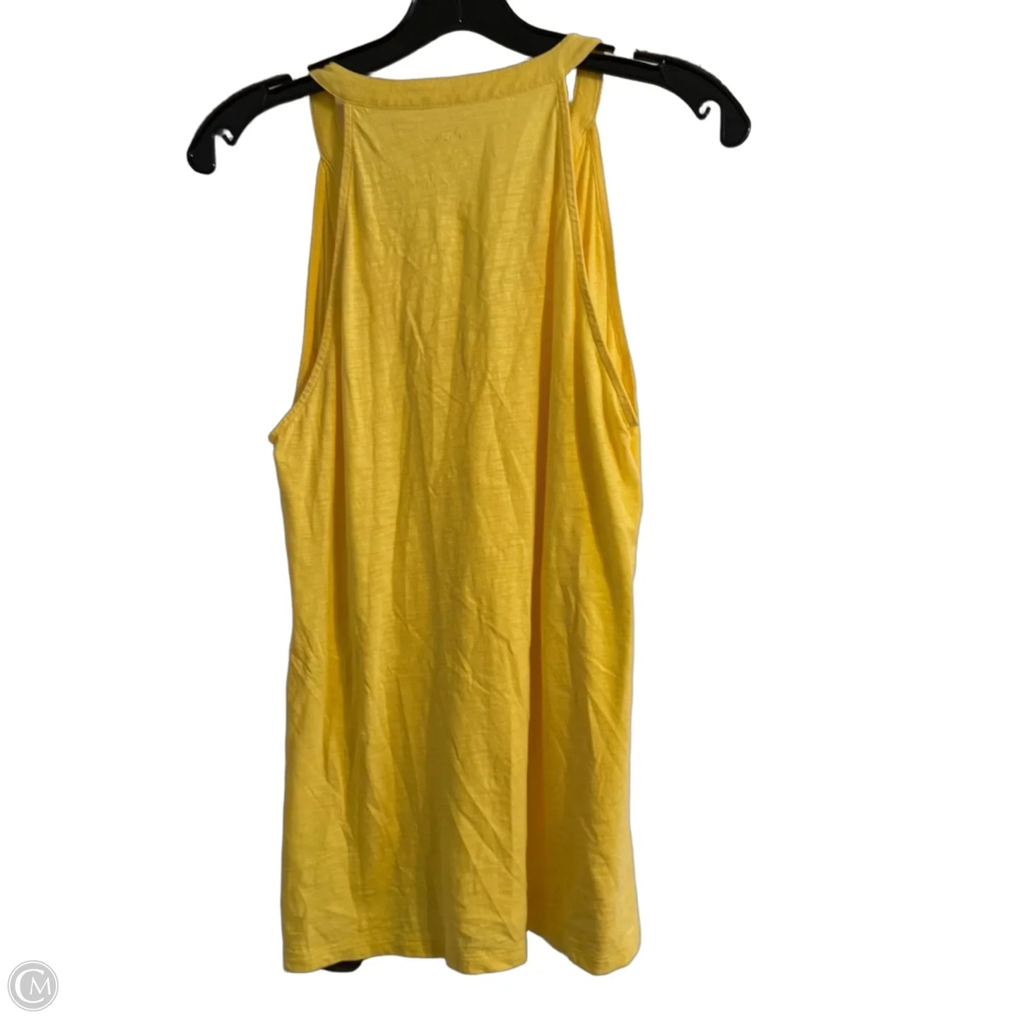Top Sleeveless By Cmc In Yellow, Size: L