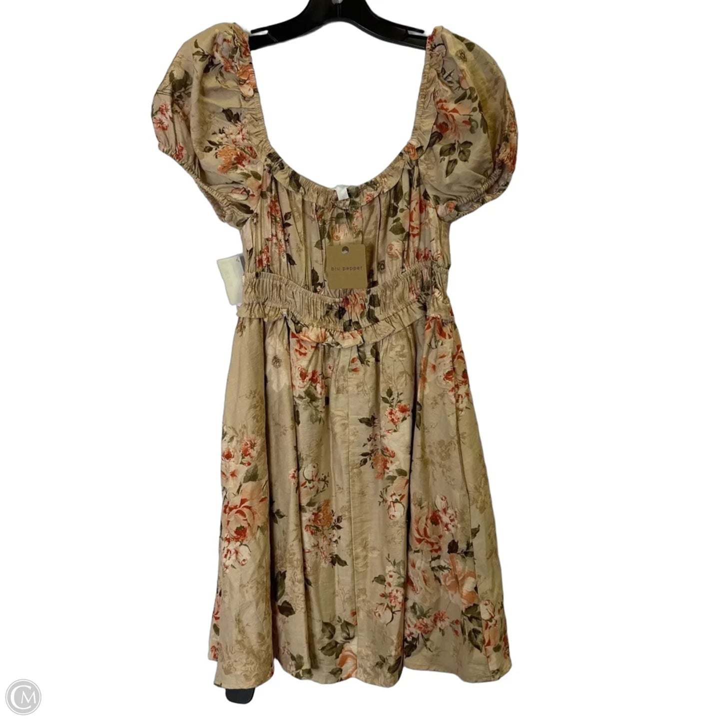 Dress Casual Short By Blu Pepper In Floral Print, Size: M