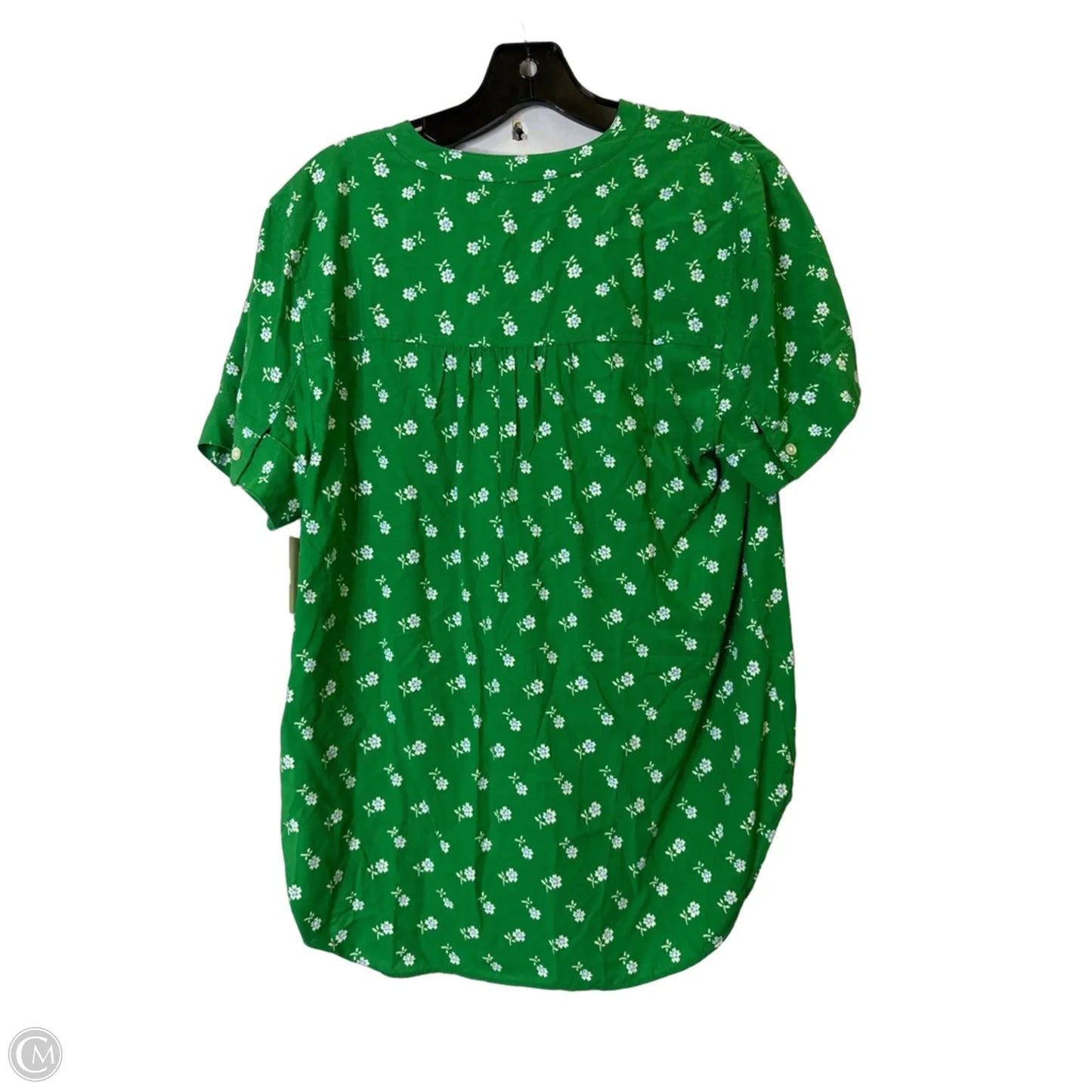 Top Short Sleeve By J. Crew In Green, Size: S