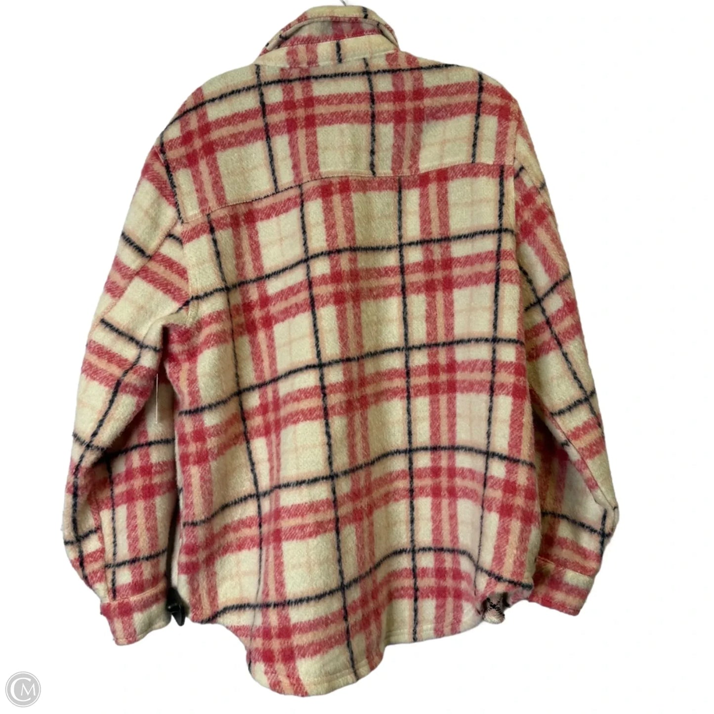 Jacket Shirt By Mi Ami In Pink, Size: L