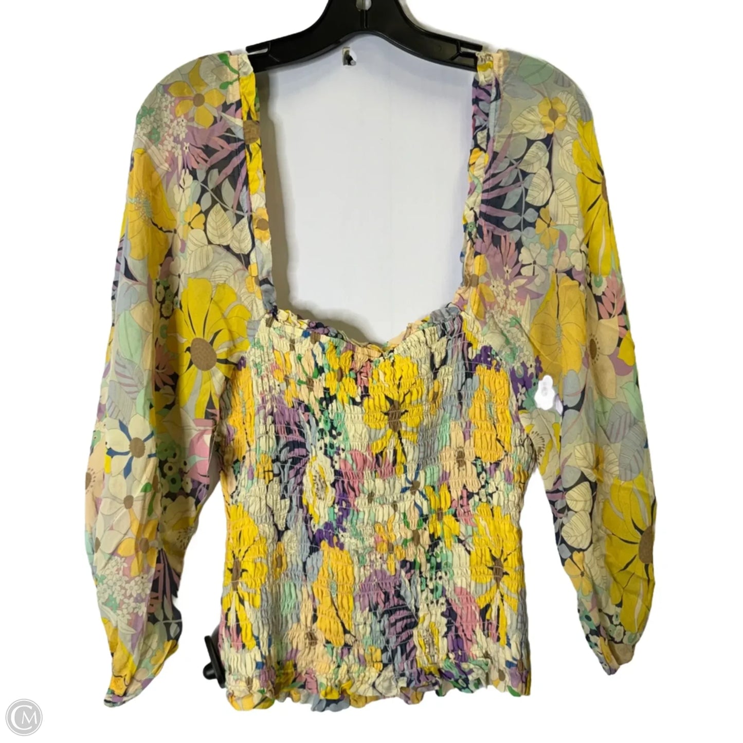 Top Long Sleeve By Shoshanna In Floral Print, Size: S