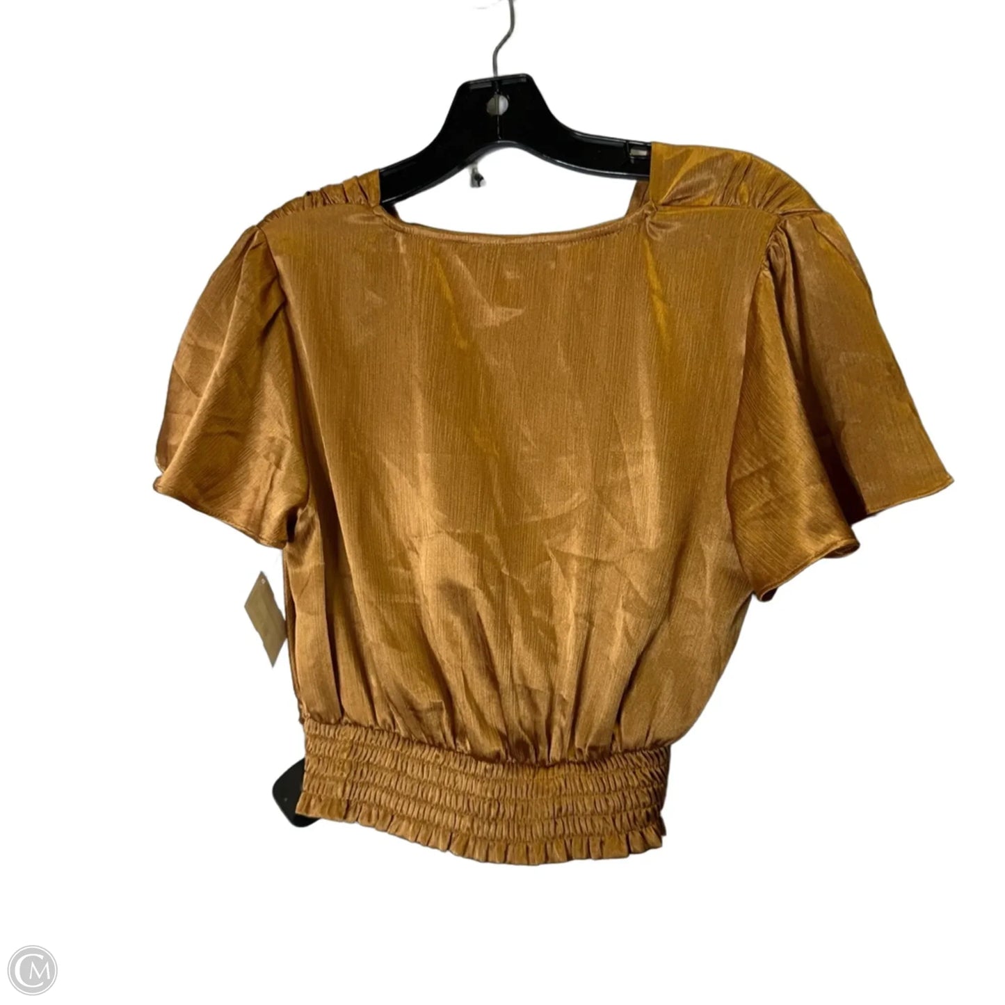 Top Short Sleeve By Ro & De In Brown, Size: Xs