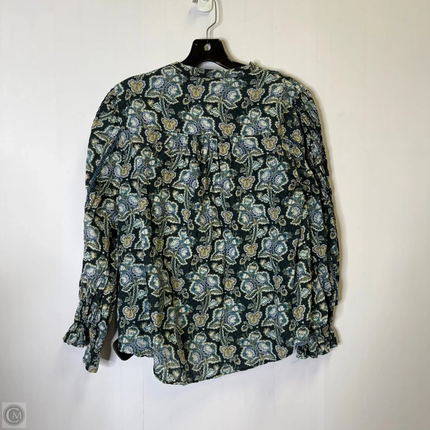 Top Long Sleeve By Anthropologie In Blue, Size: S