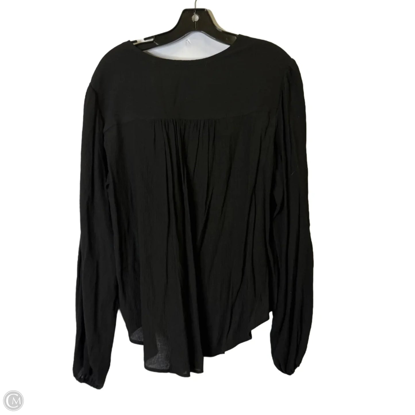 Top Long Sleeve By Free People In Black, Size: M