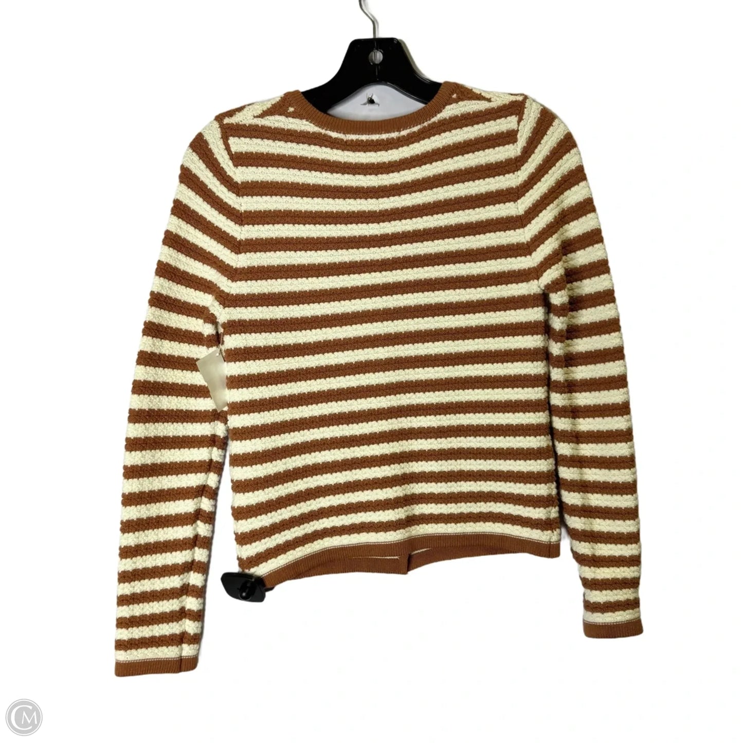 Cardigan By Heartloom In Brown & Cream, Size: Xs