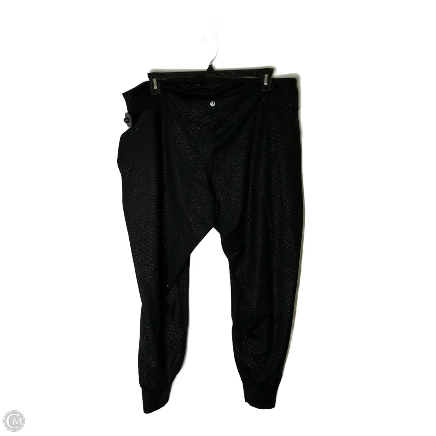 Athletic Pants By Lululemon In Black & Grey, Size: 20