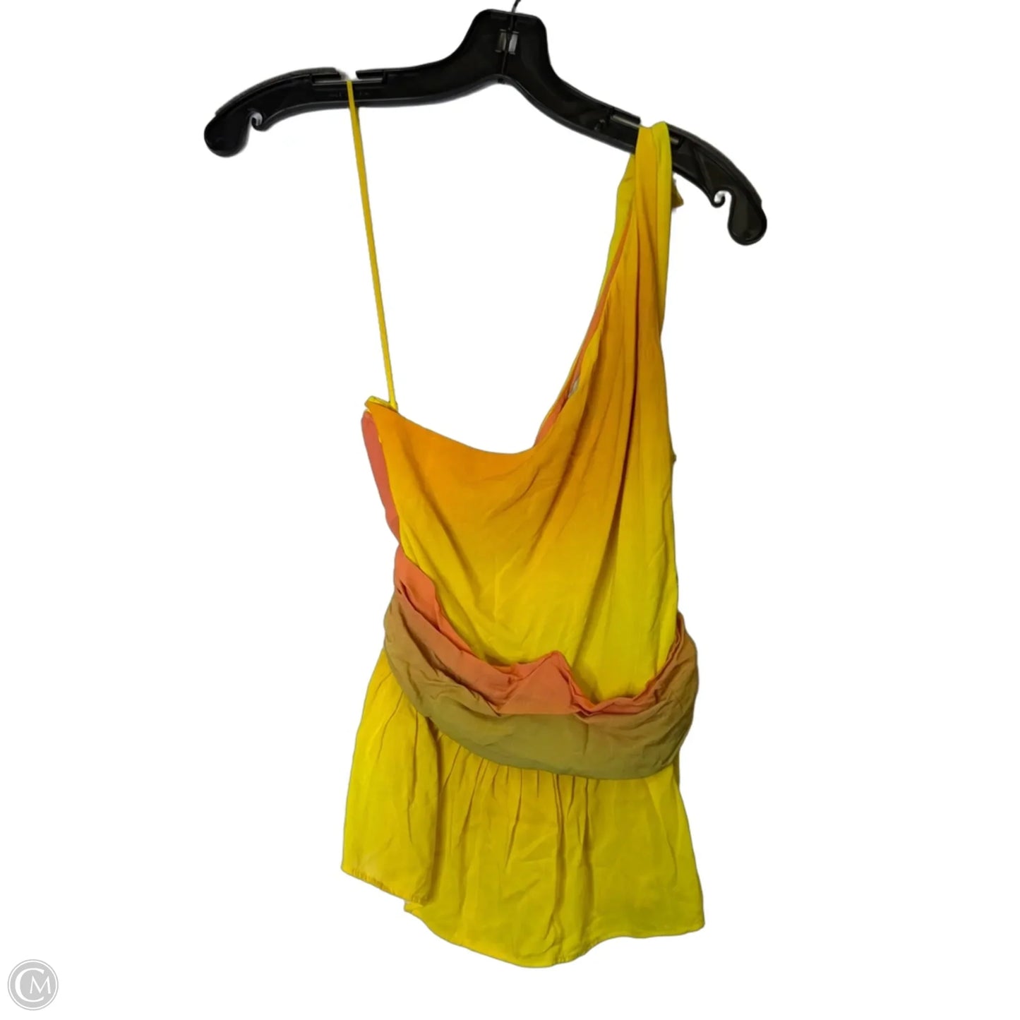 Top Sleeveless By Inc In Orange & Yellow, Size: M