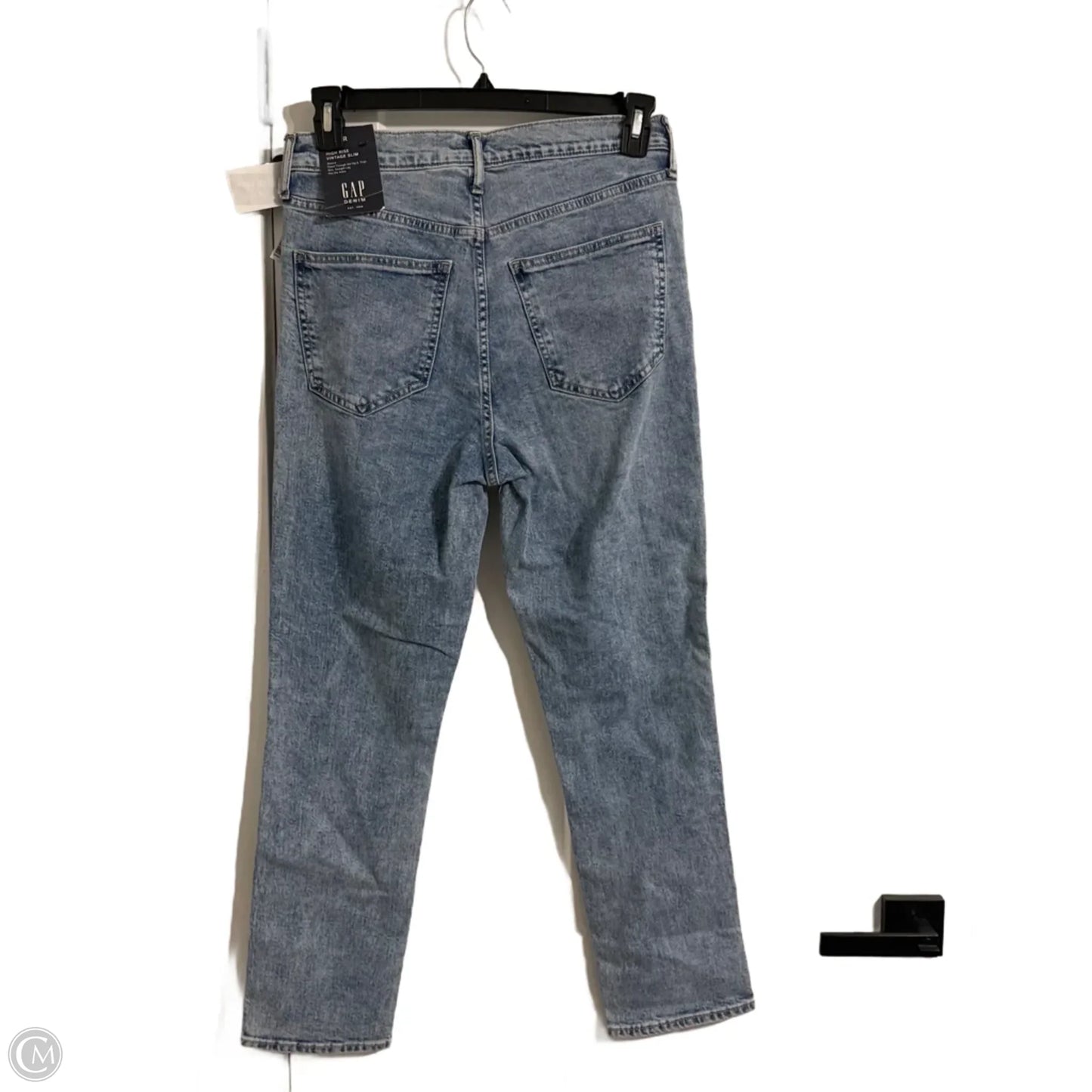 Jeans Straight By Gap In Blue Denim, Size: 10