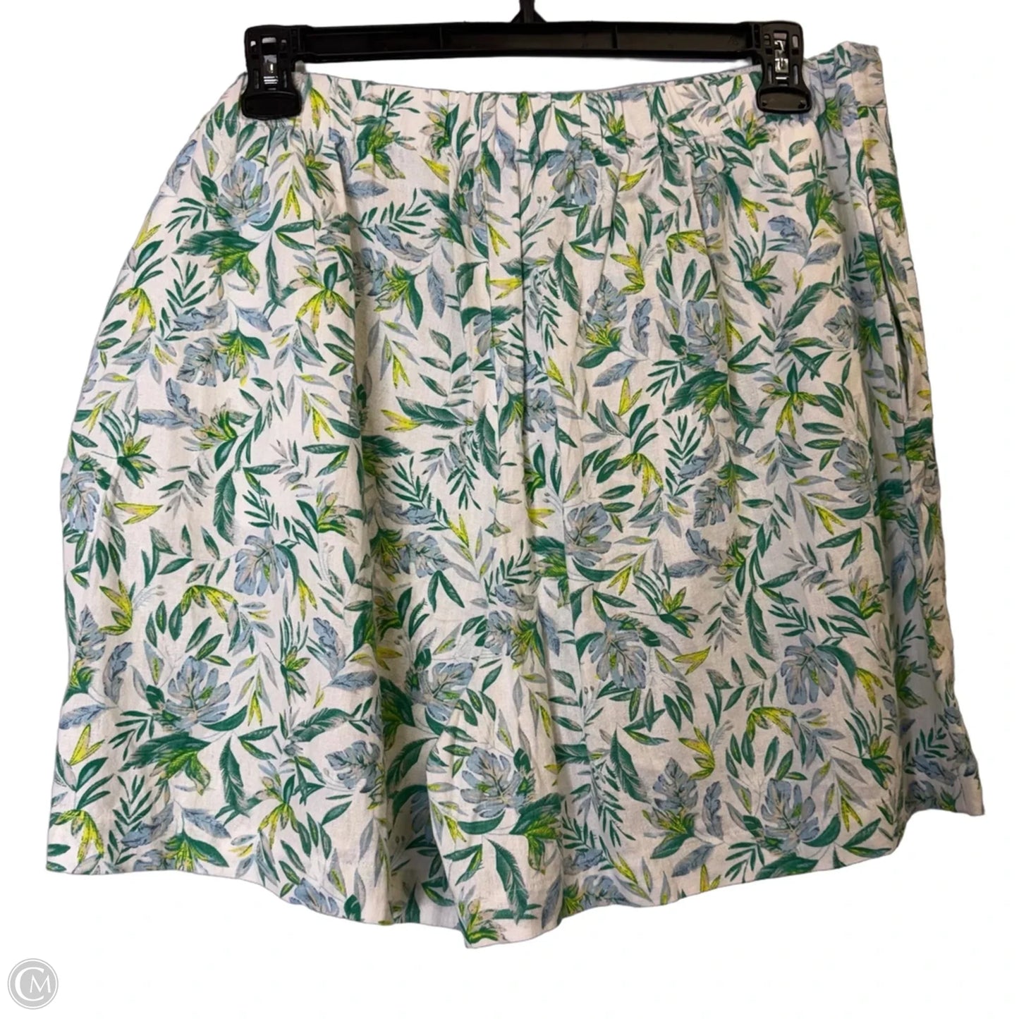Skort By Ellen Tracy In Green, Size: Xxl