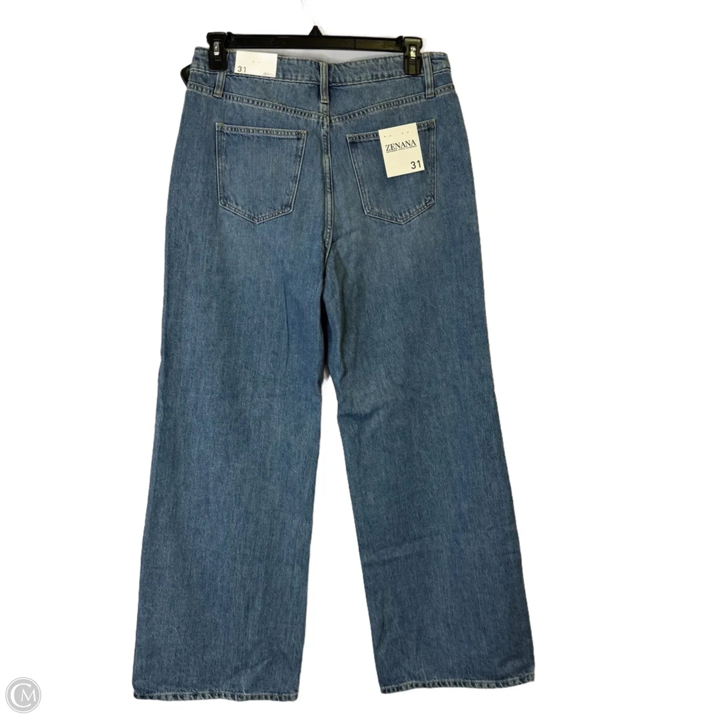 Jeans Wide Leg By Zenana In Blue Denim, Size: 10