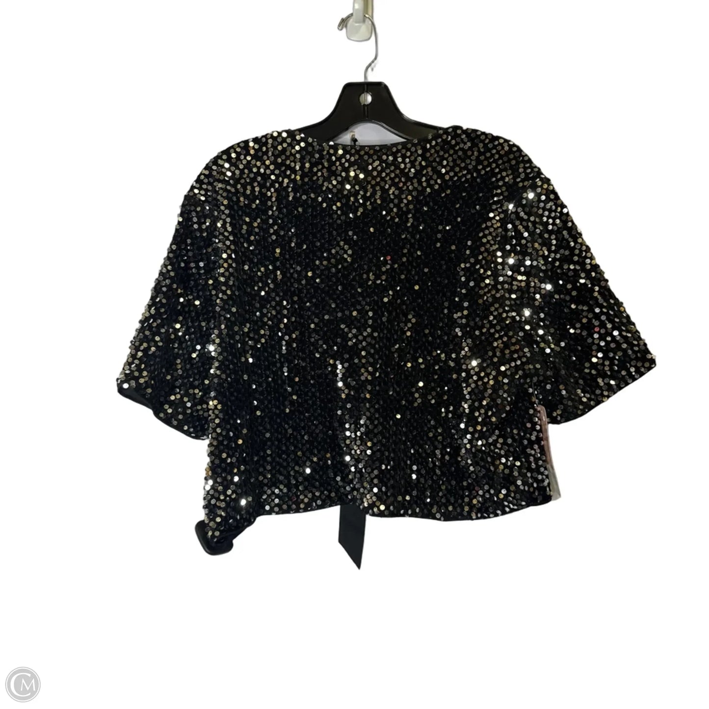 Top Short Sleeve By Clothes Mentor In Silver, Size: L