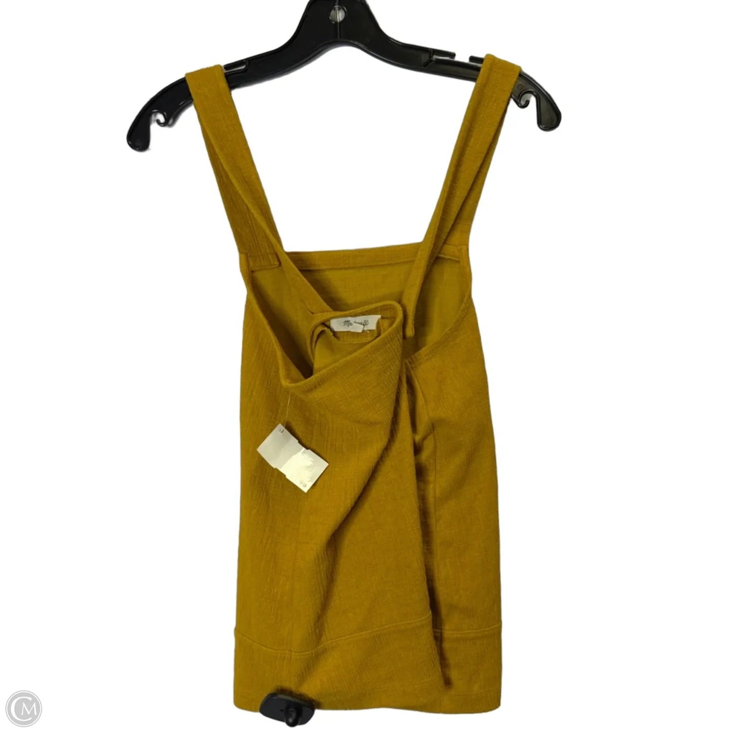 Top Sleeveless By Madewell In Yellow, Size: S