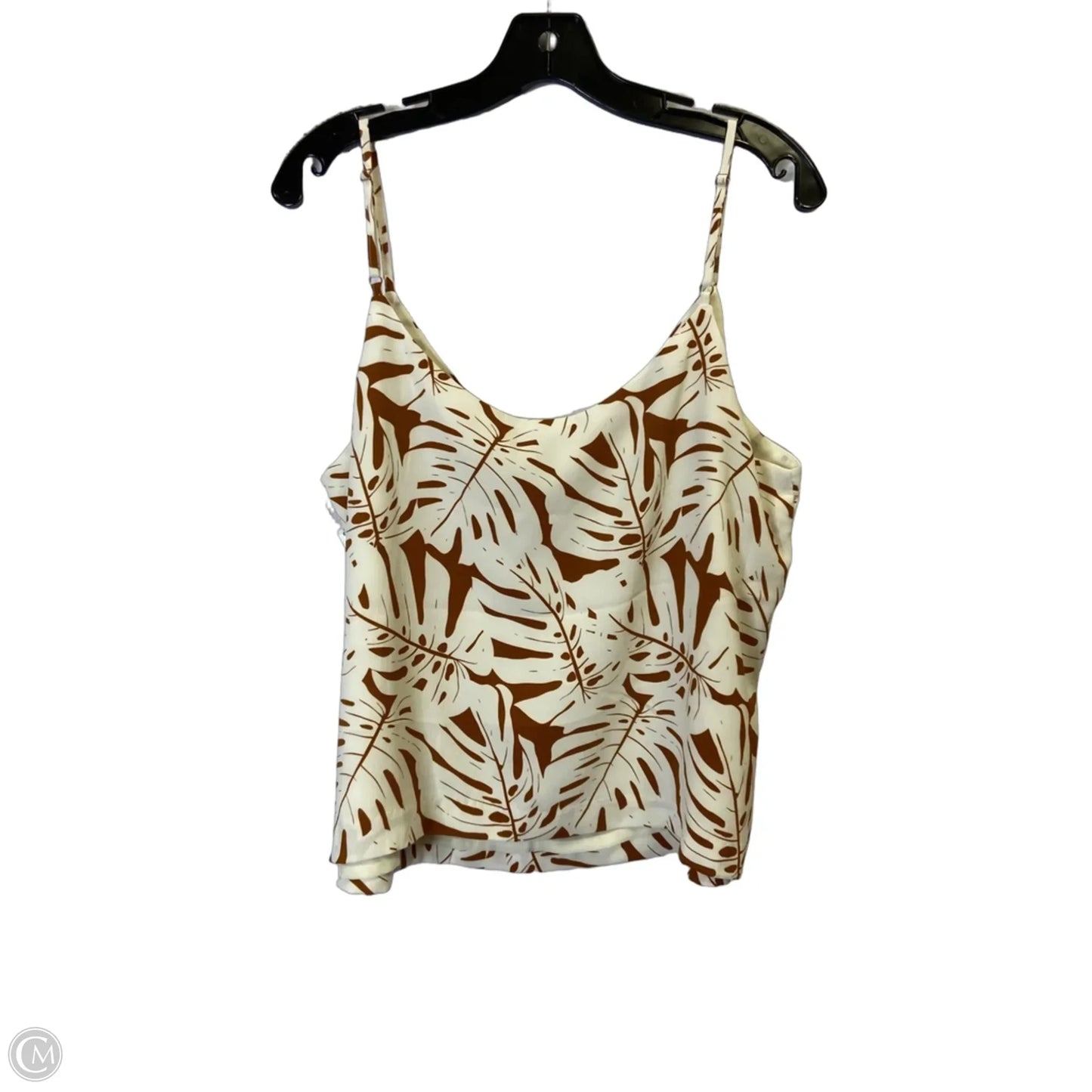 Top Sleeveless By Eliane Rose In Brown, Size: L