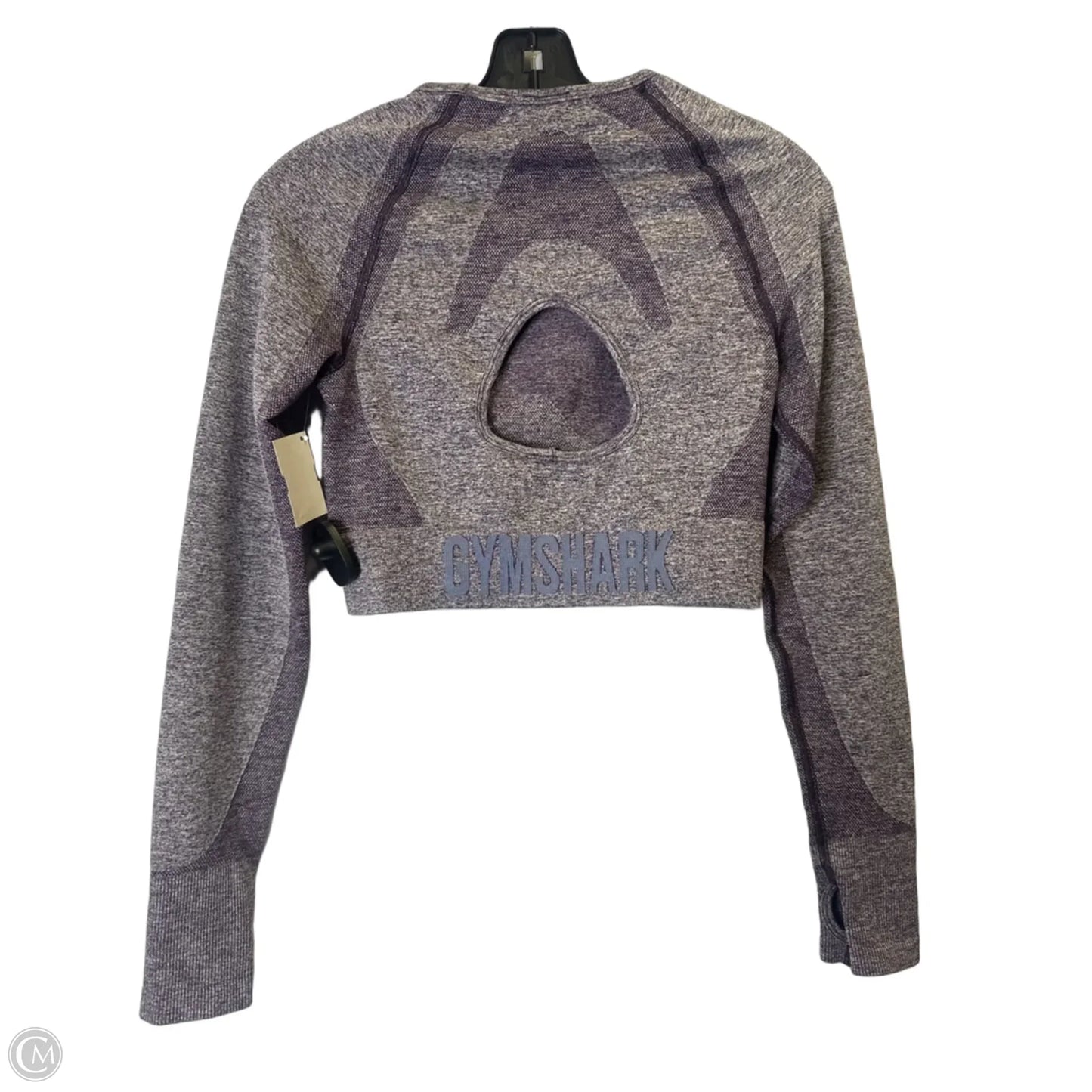 Athletic Top Long Sleeve Crewneck By Gym Shark In Purple, Size: L