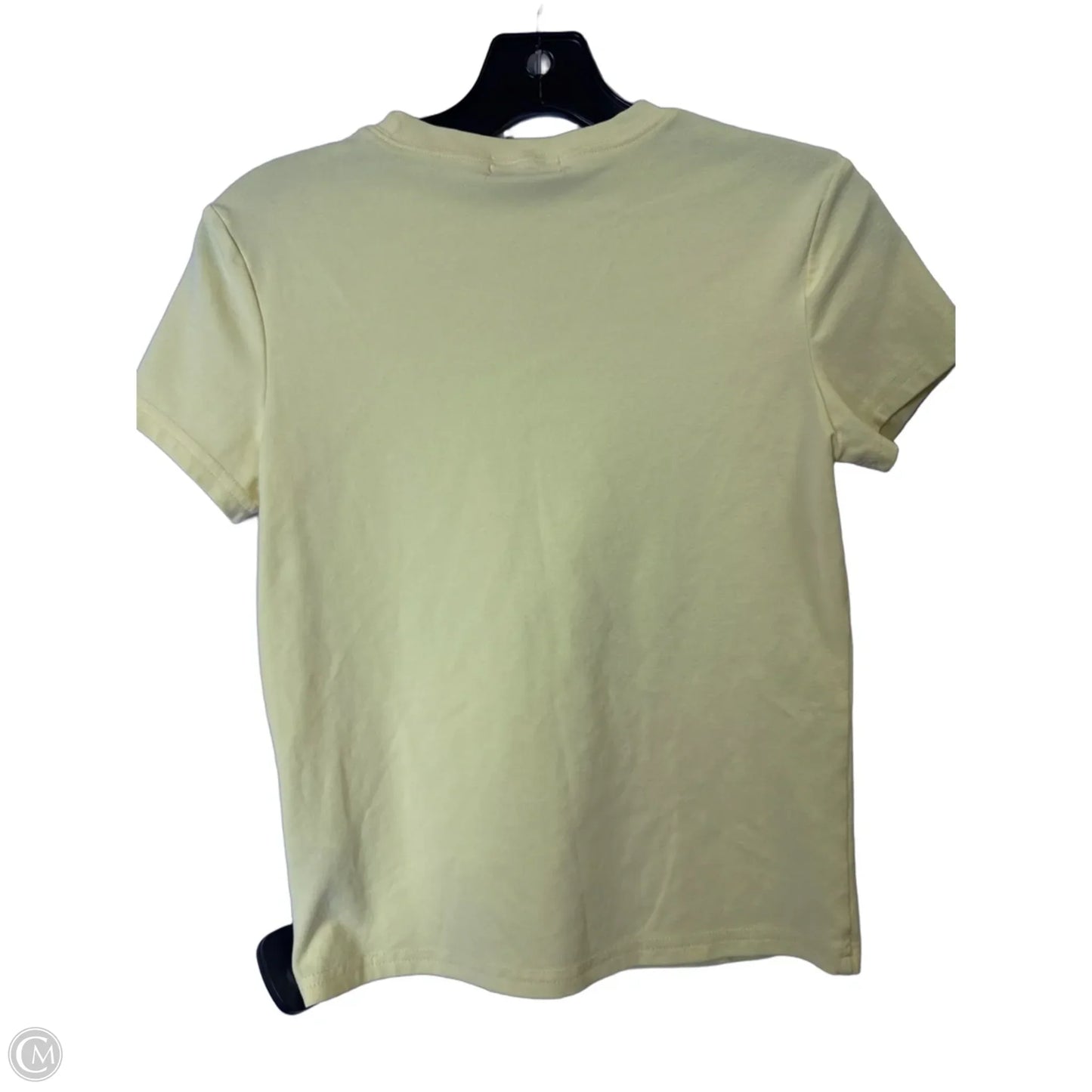 Top Short Sleeve By Edikted In Yellow, Size: M