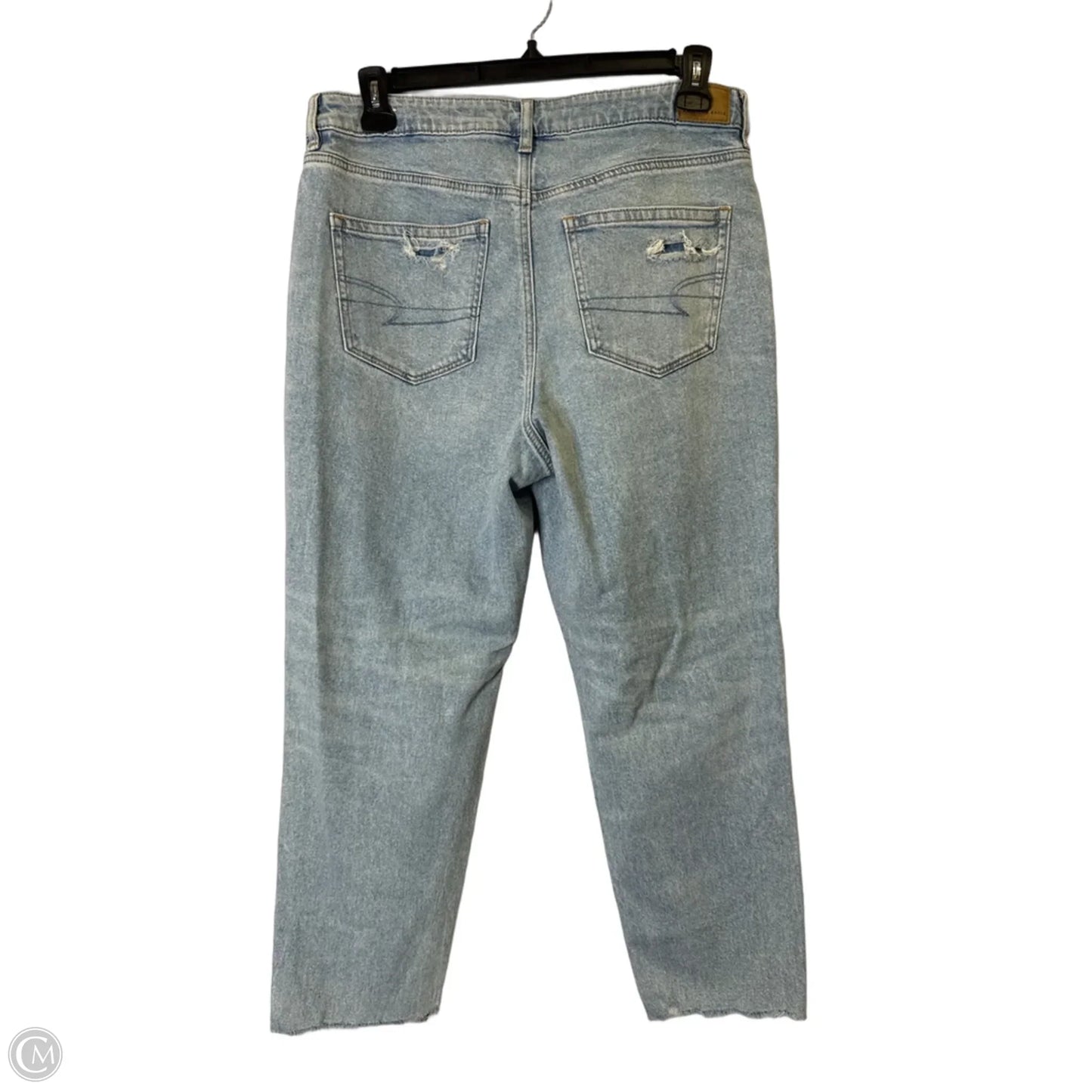 Jeans Wide Leg By American Eagle In Blue Denim, Size: 14