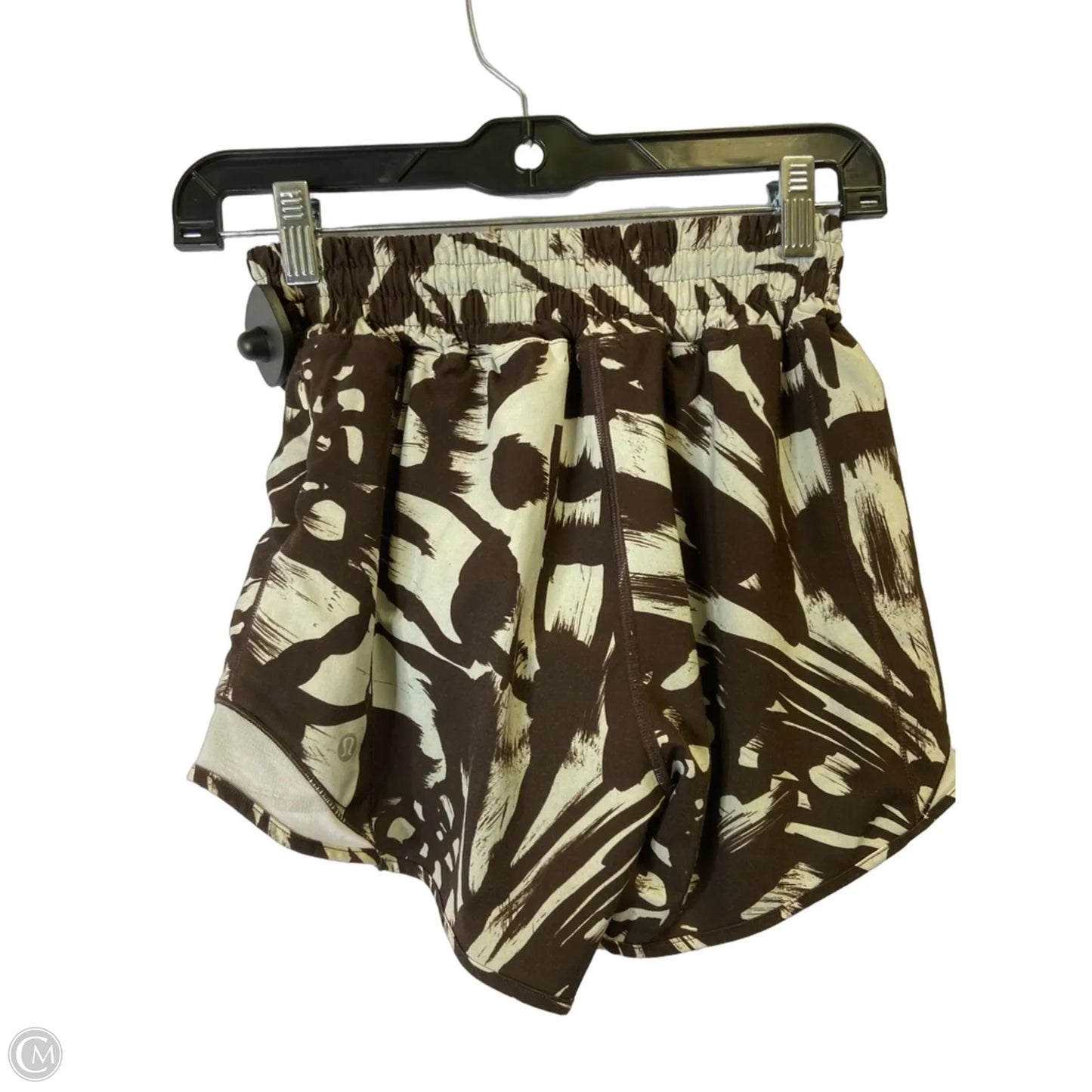 Athletic Shorts By Lululemon In Brown, Size: 2