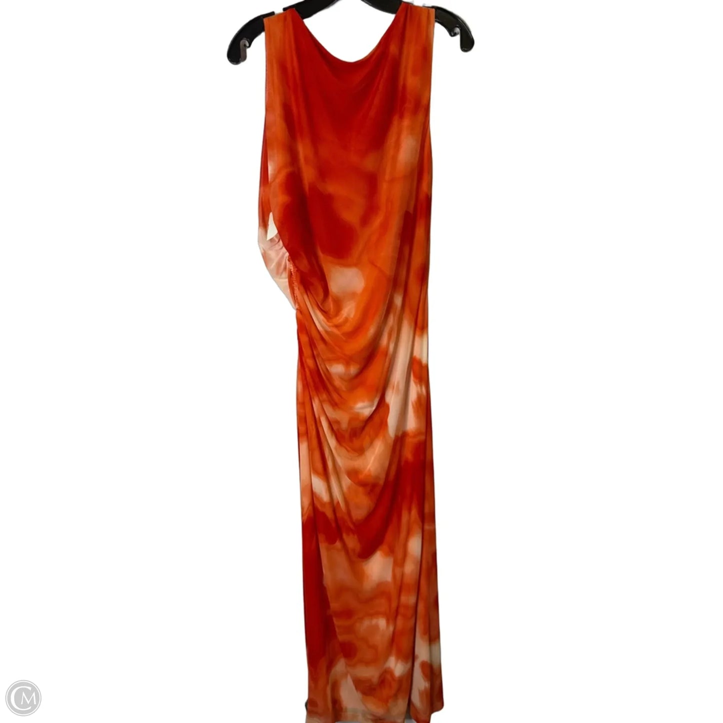 Dress Casual Maxi By Calvin Klein In Orange, Size: 14