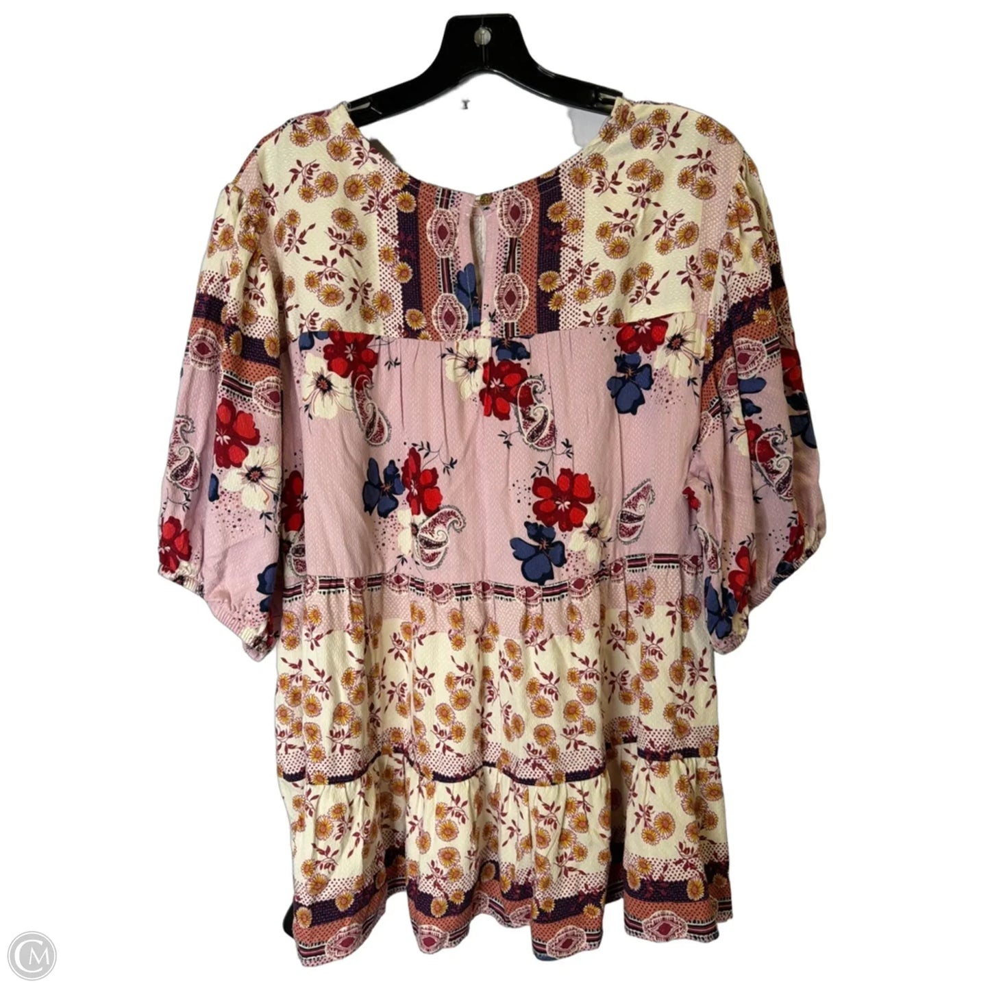 Top Short Sleeve By Nurture In Animal Print, Size: 1x