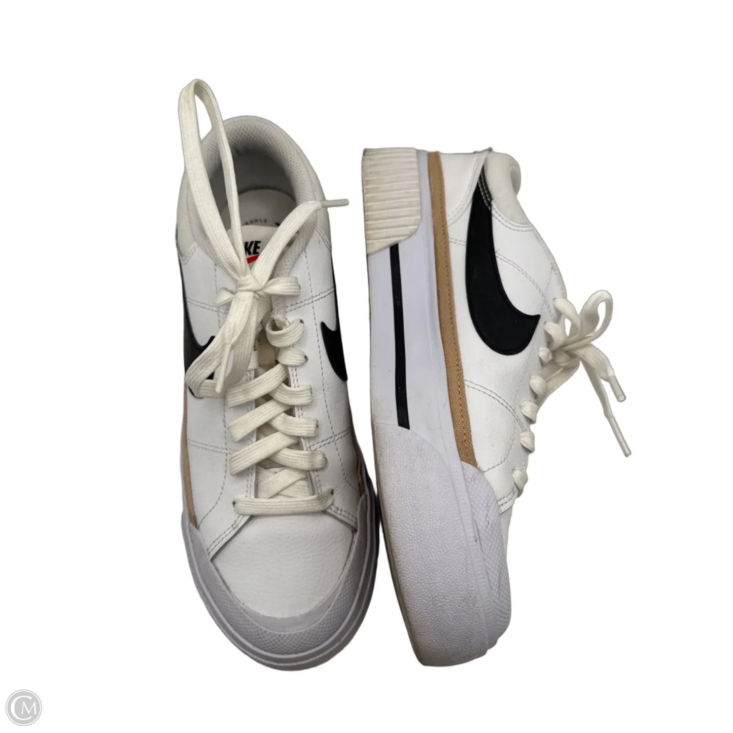 Shoes Athletic By Nike In White, Size: 9