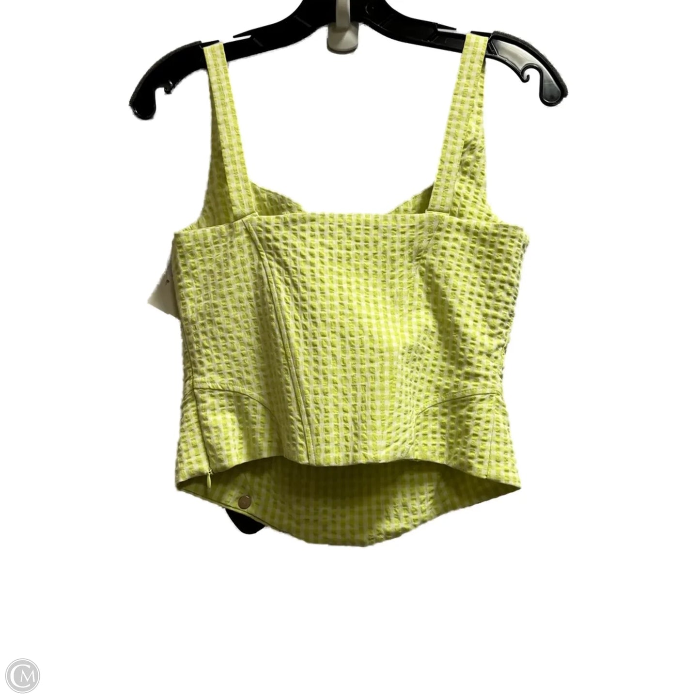 Top Sleeveless By Zara In Green, Size: S