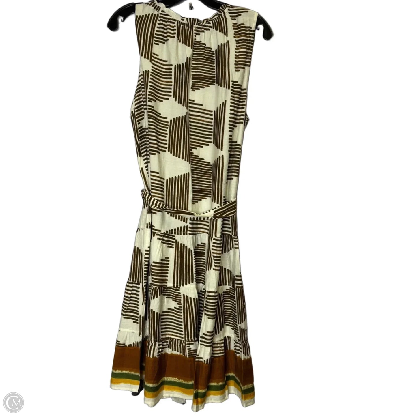 Dress Casual Short By Figuero & Flower In Cream, Size: Xl