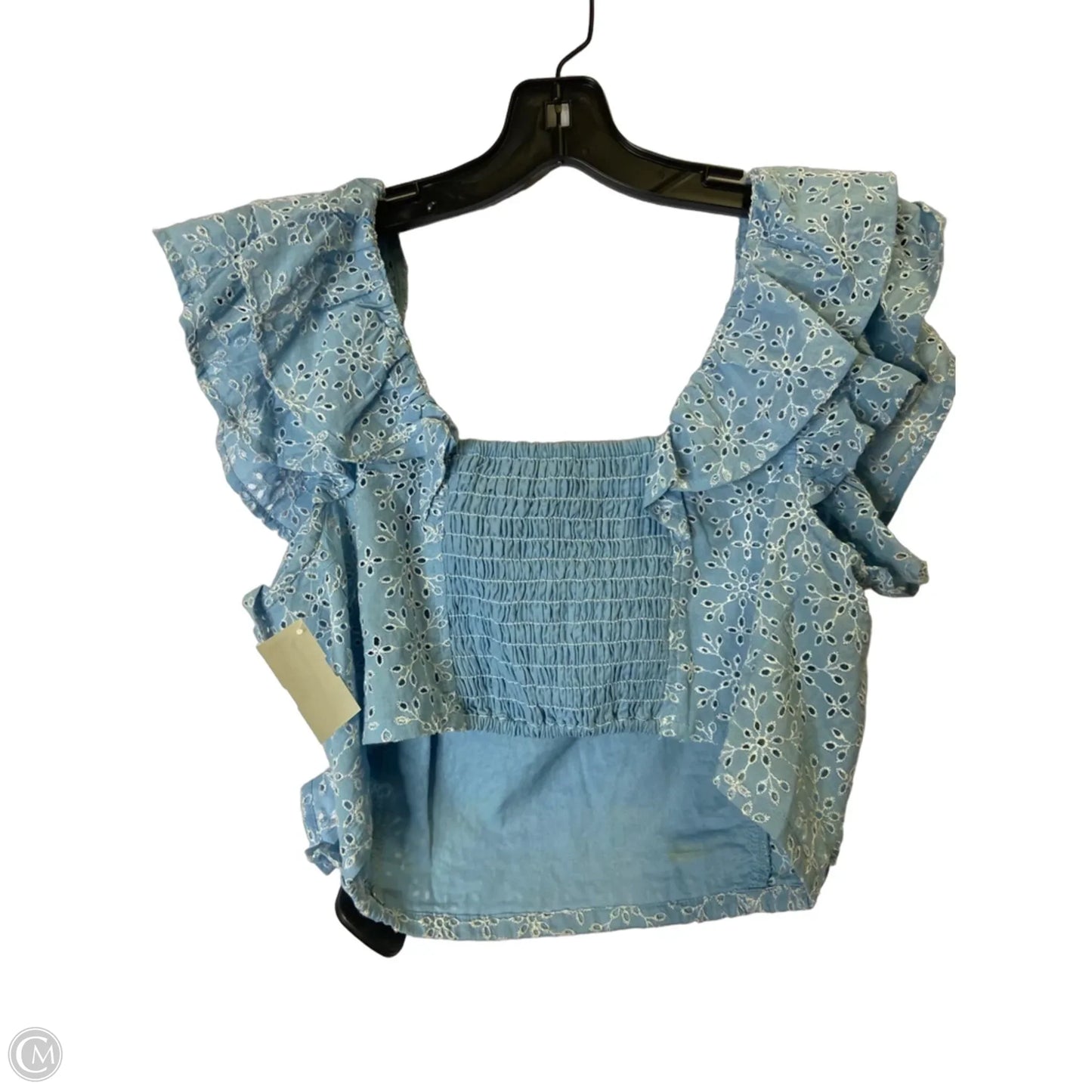 Top Sleeveless By Bcbgeneration In Blue, Size: L