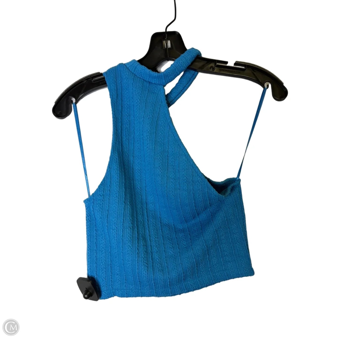 Top Sleeveless By Zara In Blue, Size: S