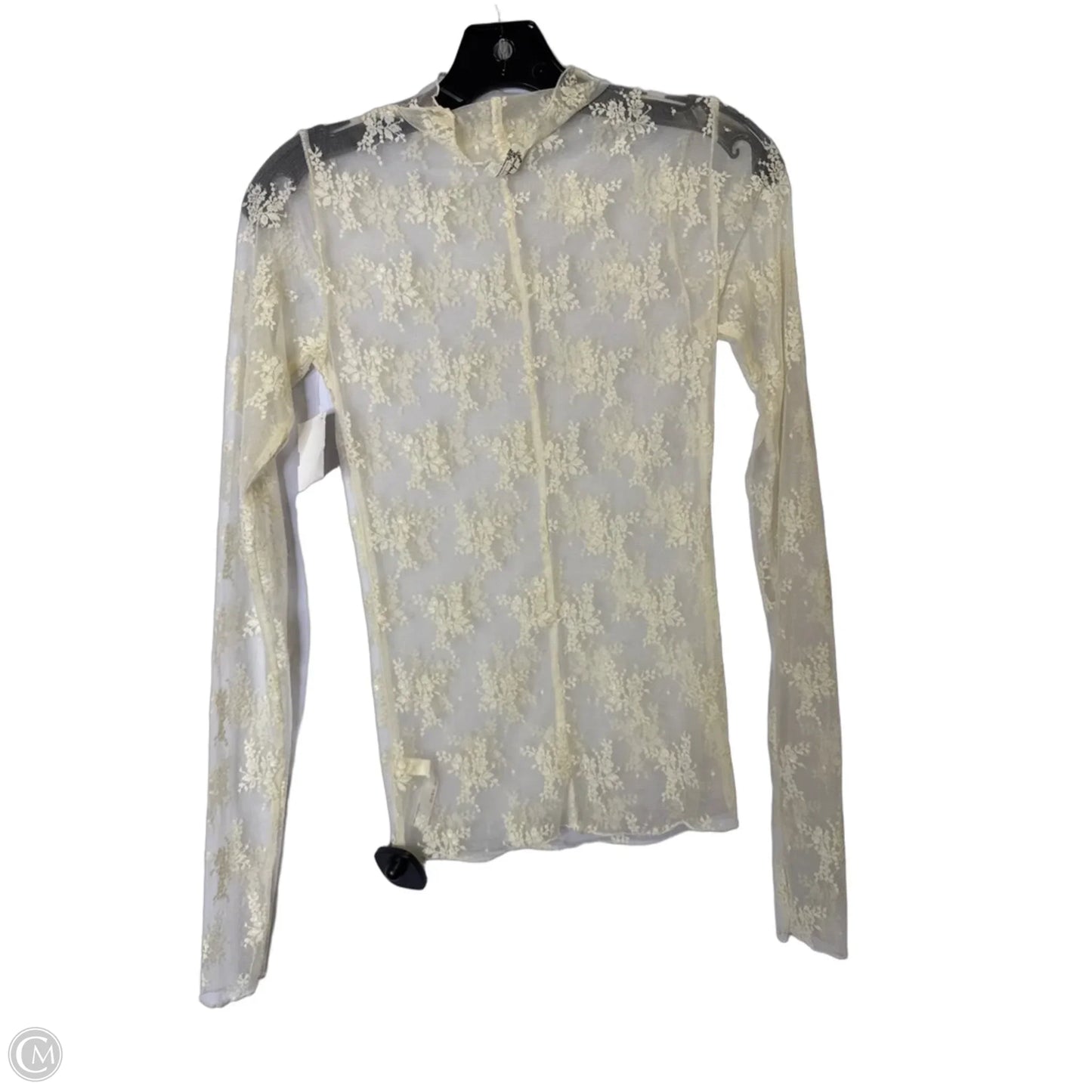 Top Long Sleeve By Free People In Cream, Size: S