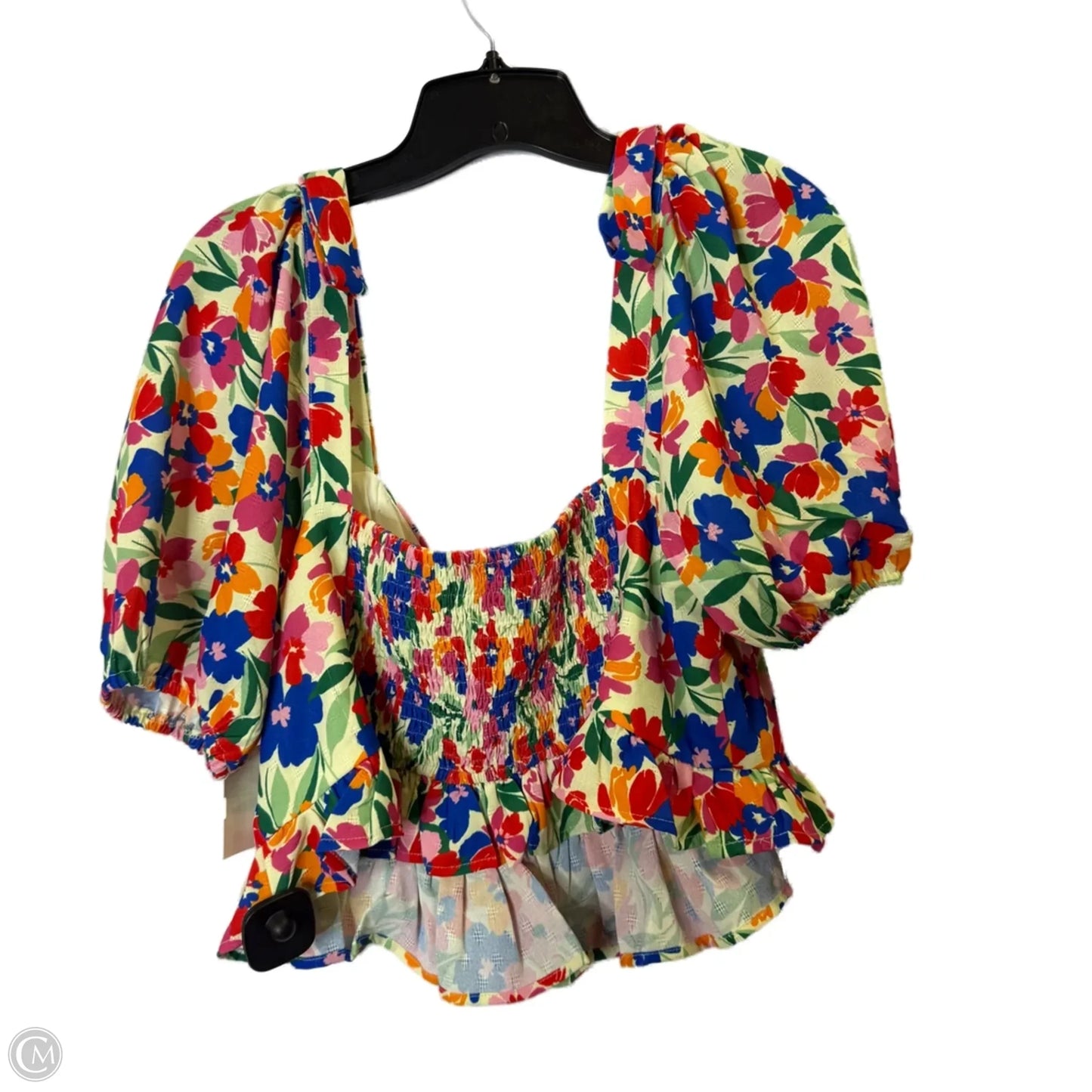 Top Short Sleeve By Altard State In Floral Print, Size: Xl