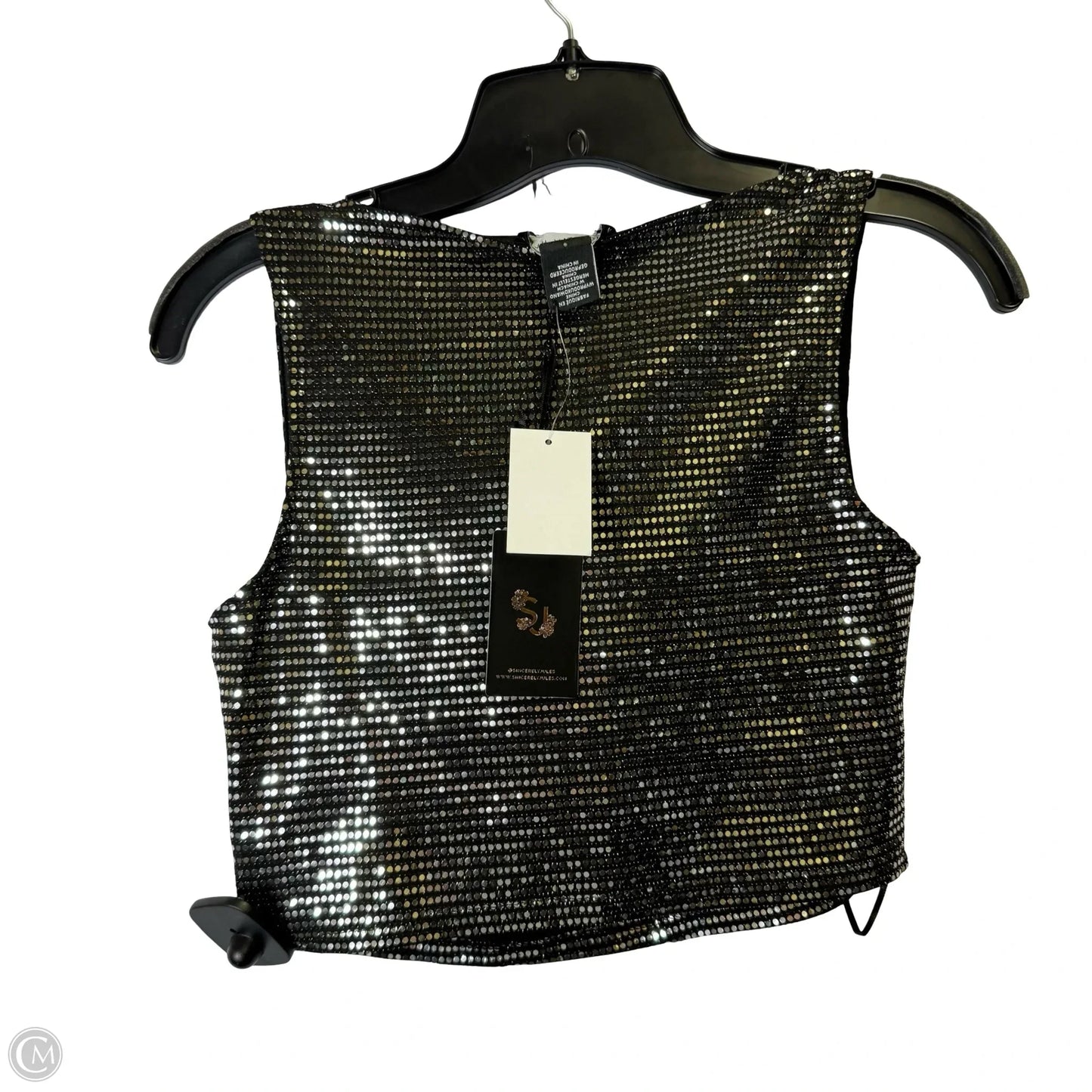 Top Sleeveless By Sincerely Jules In Silver, Size: S