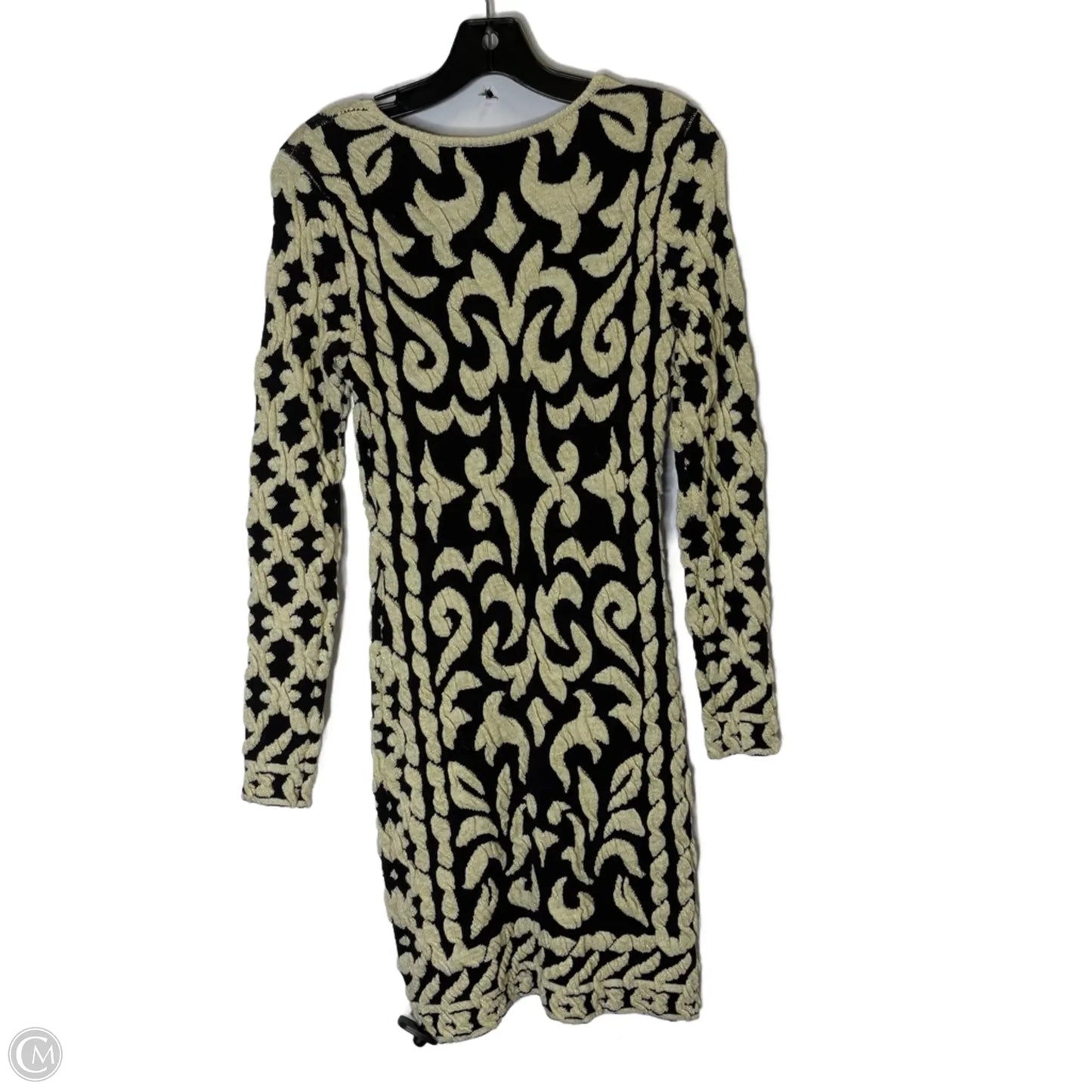 Dress Casual Short By Inc In Black & Cream, Size: Sp