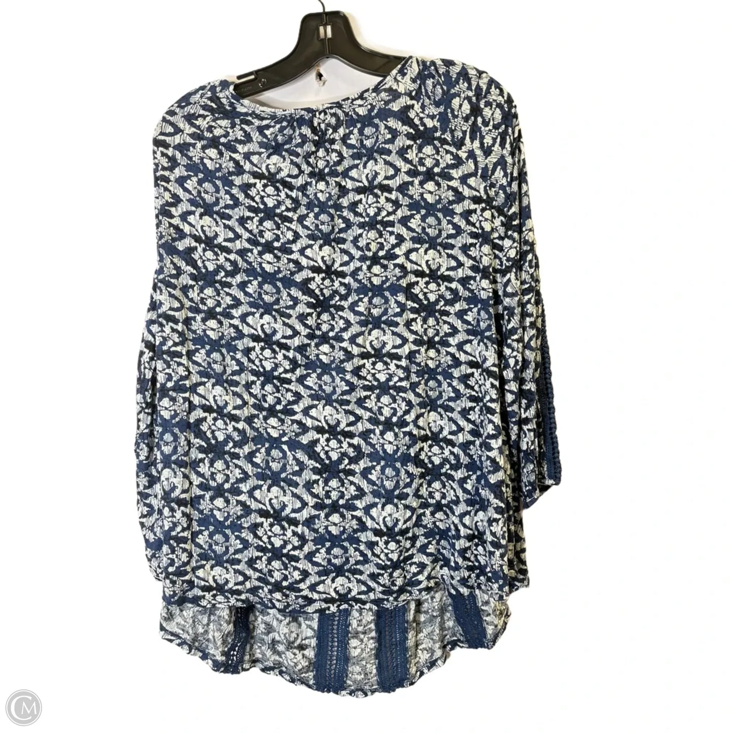 Top Long Sleeve By Lucky Brand In Blue, Size: M