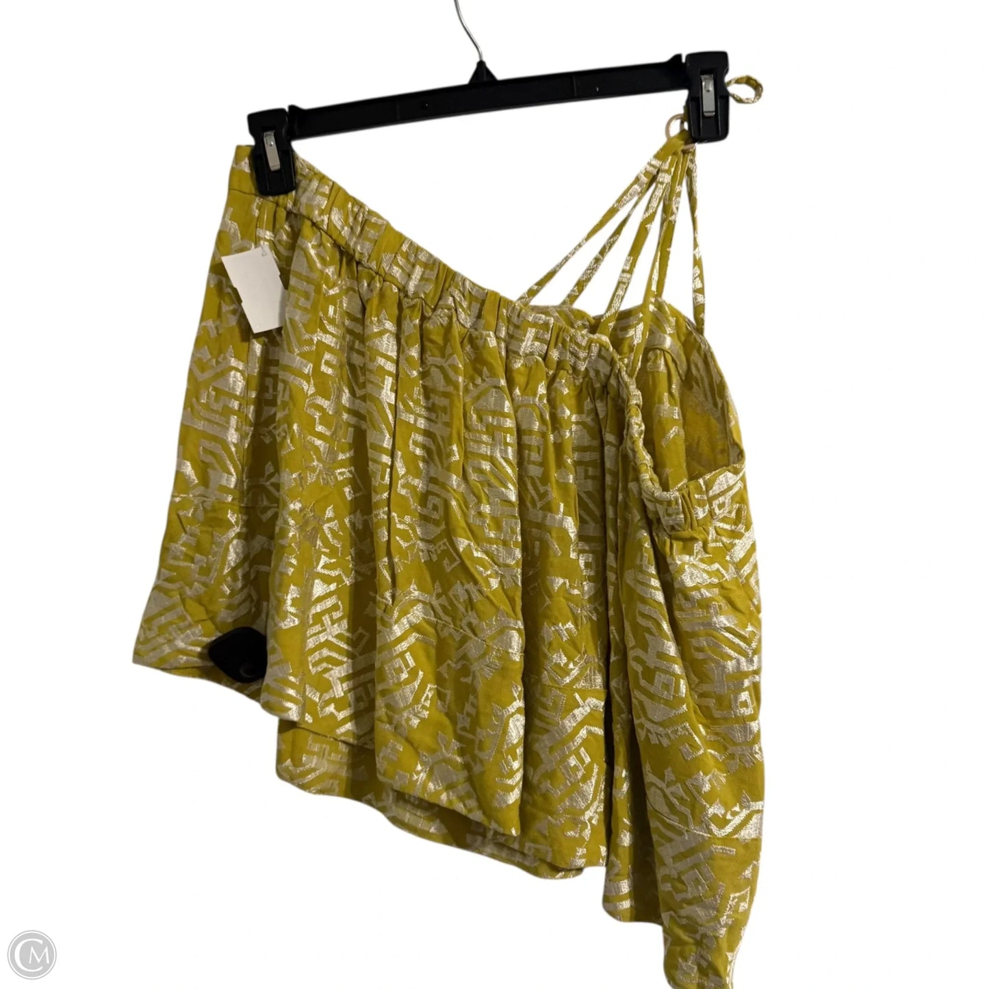 Top Sleeveless By Floreat In Yellow, Size: Xl