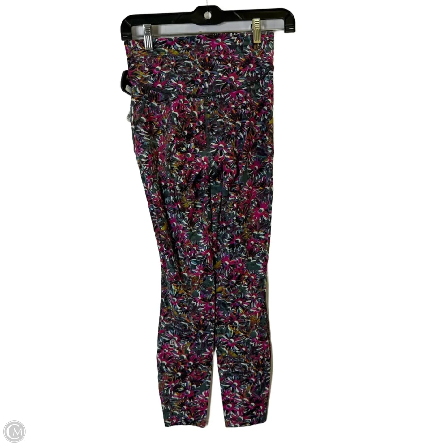 Athletic Leggings By Lululemon In Floral Print, Size: 4