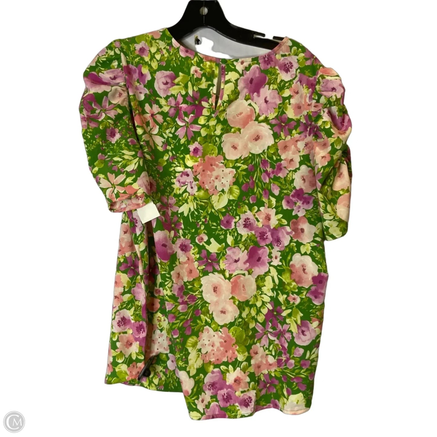 Top Short Sleeve By Pleione In Green, Size: L
