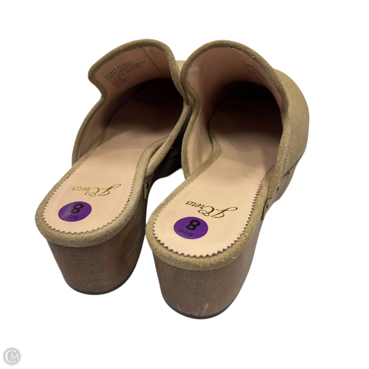 Shoes Heels Block By J. Crew In Beige, Size: 8