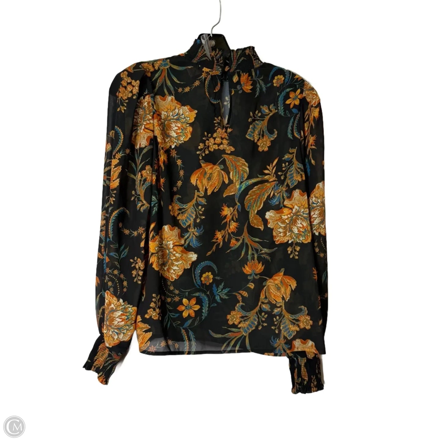 Top Long Sleeve By Flying Tomato In Black, Size: M