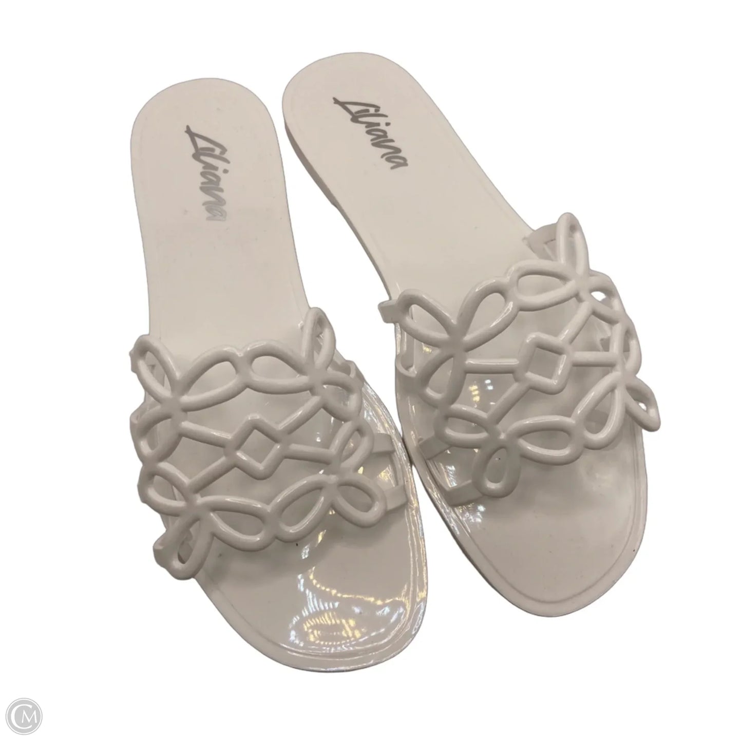 Sandals Flats By Liliana In White, Size: 10