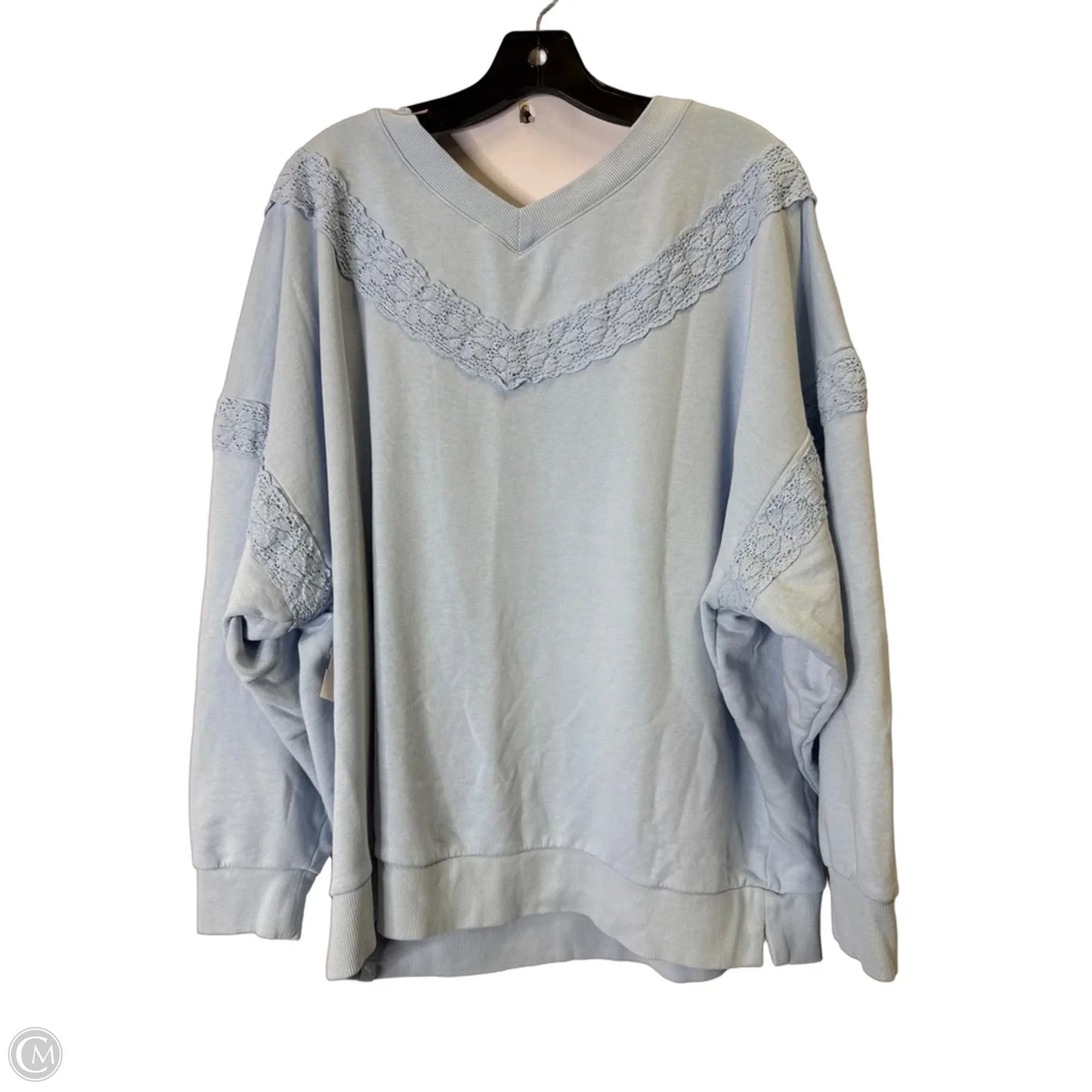 Sweatshirt Crewneck By Joy Lab In Blue, Size: Xxl