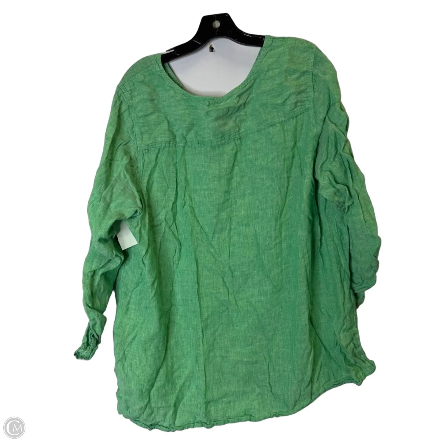 Top Long Sleeve By Tahari In Green, Size: 3x