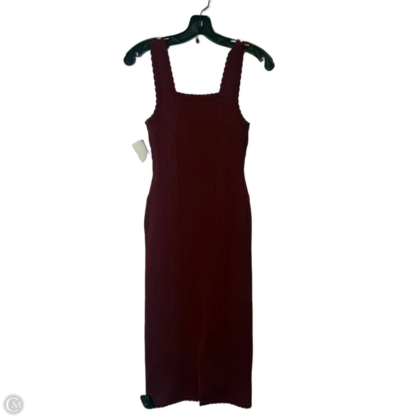 Dress Party Long By Anthropologie In Maroon, Size: Xxs